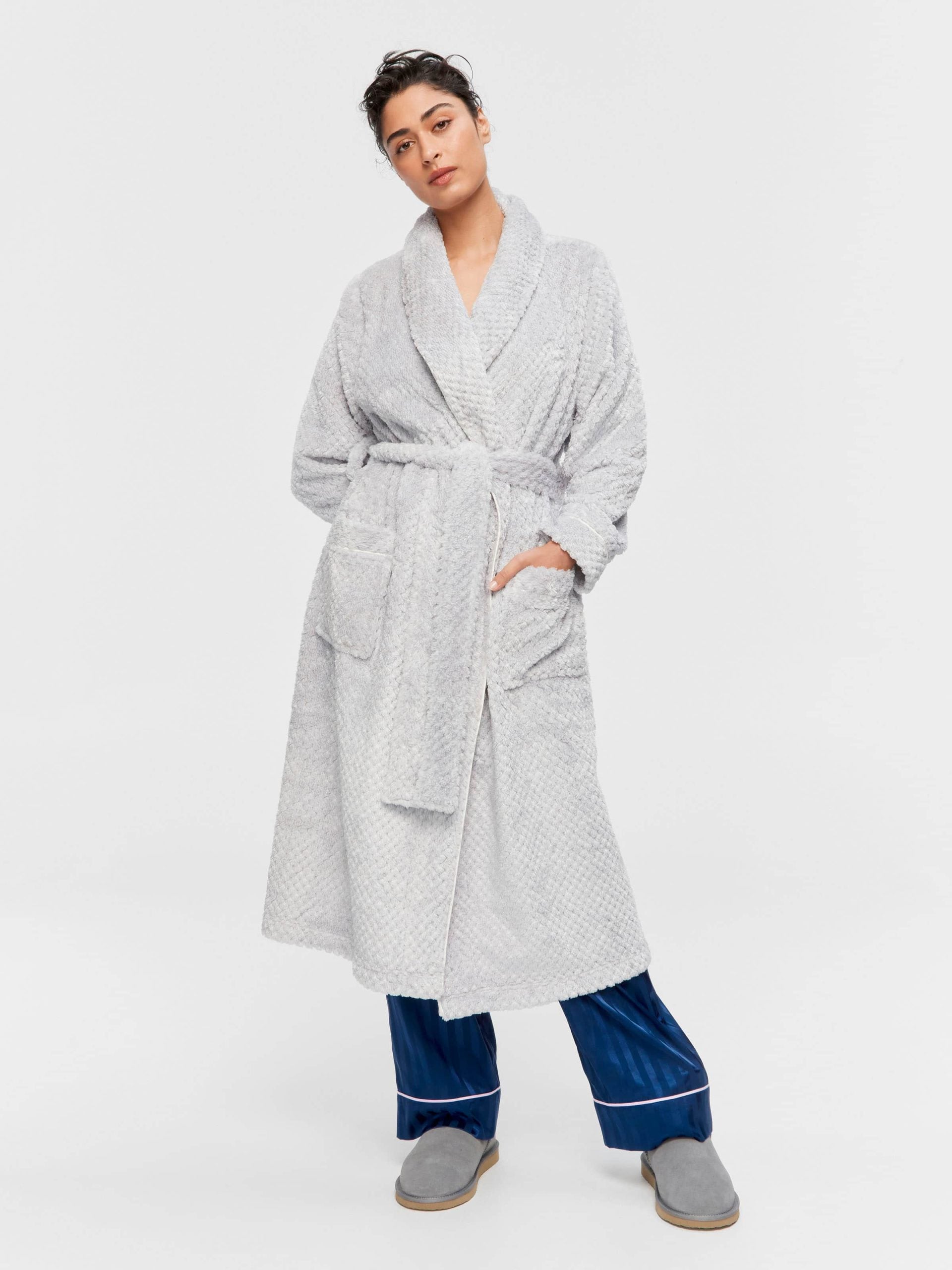 Peters Grey Stripe Jacquard Gown grey image 1