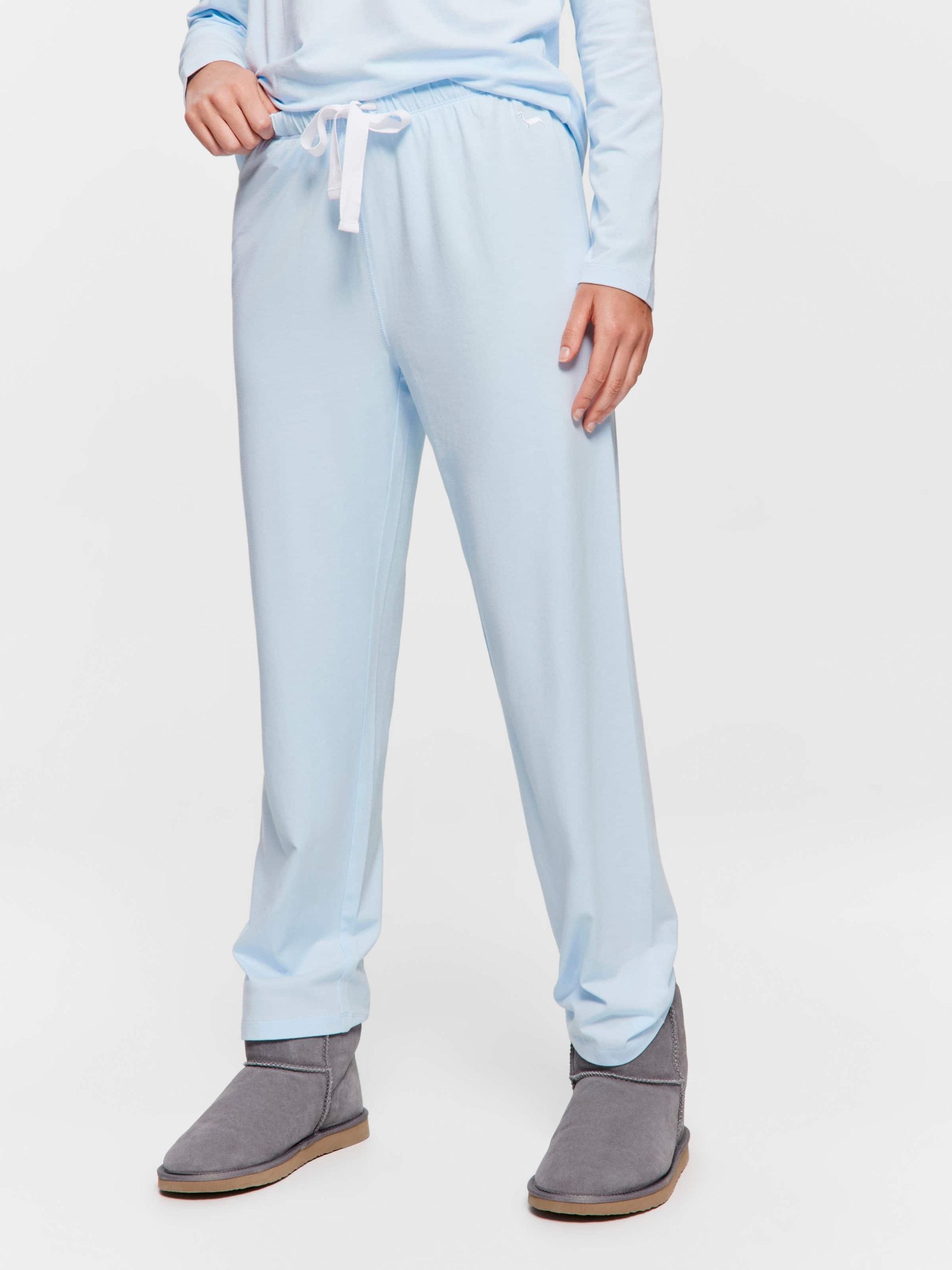 Pale Blue Straight Leg Pj Pant paleblue image 1