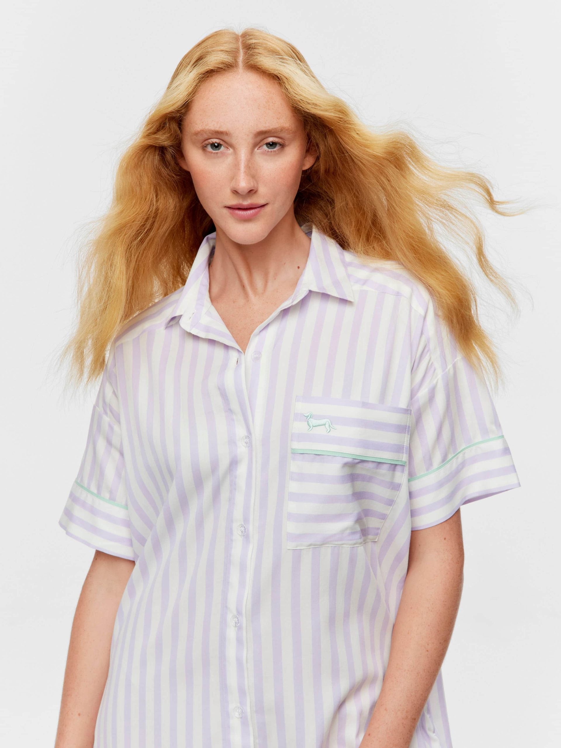 Lilac Candy Stripe Nightshirt multi image 2