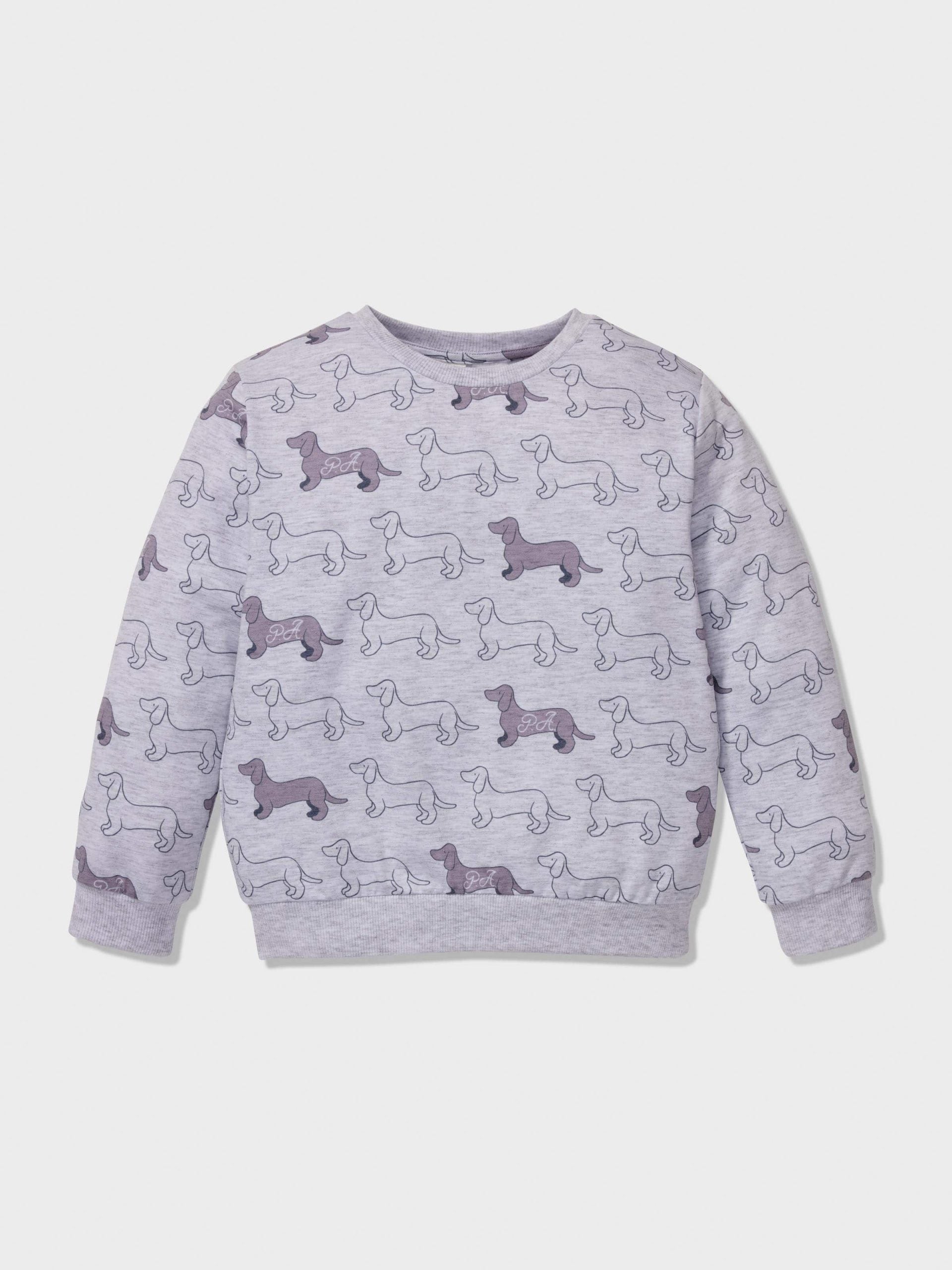 Jnr Boys Penny Print Long Pj Set greymarle image 2