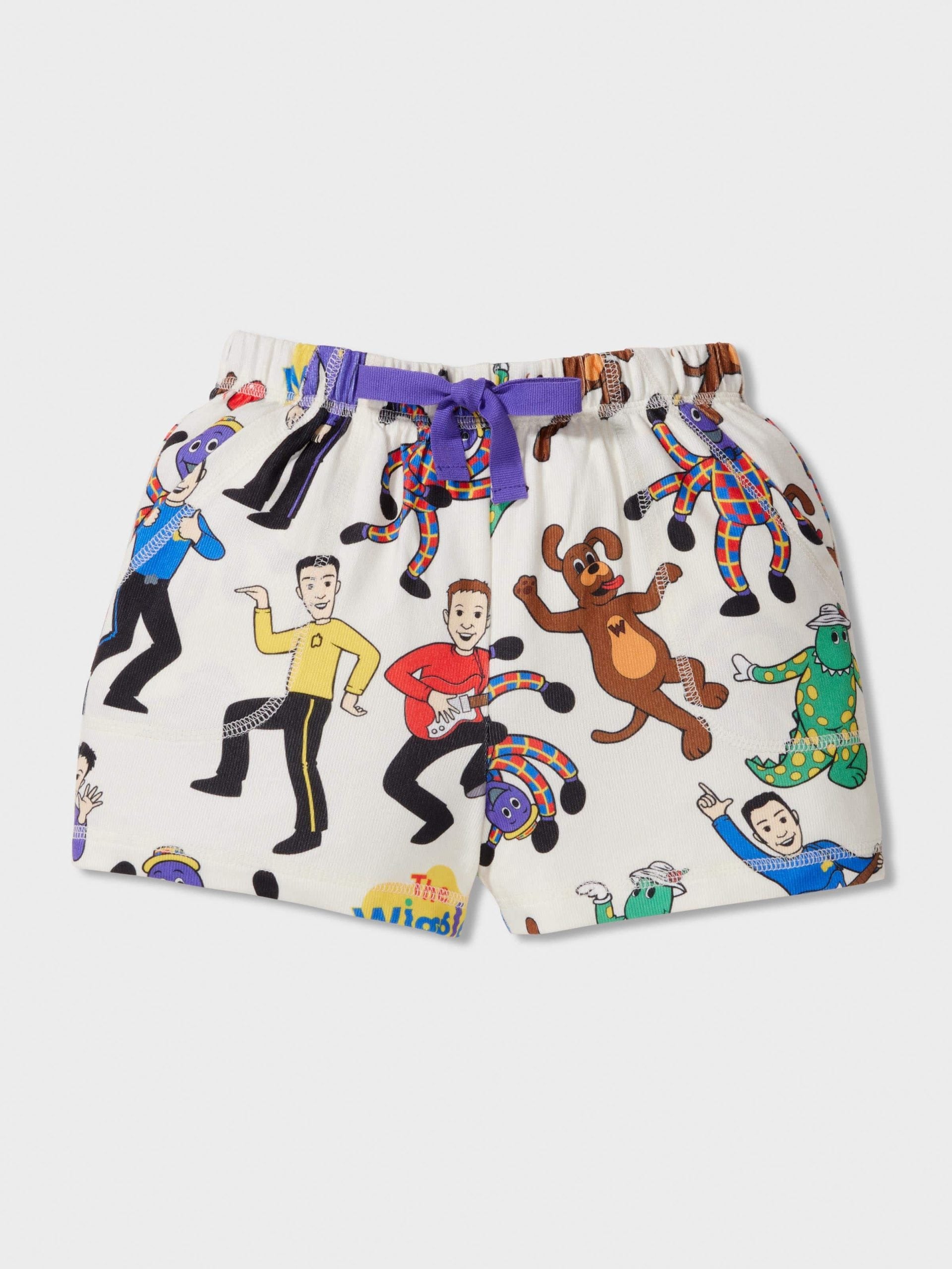 Jnr Kids The Wiggles Plush Short Pj Set Multi image 1