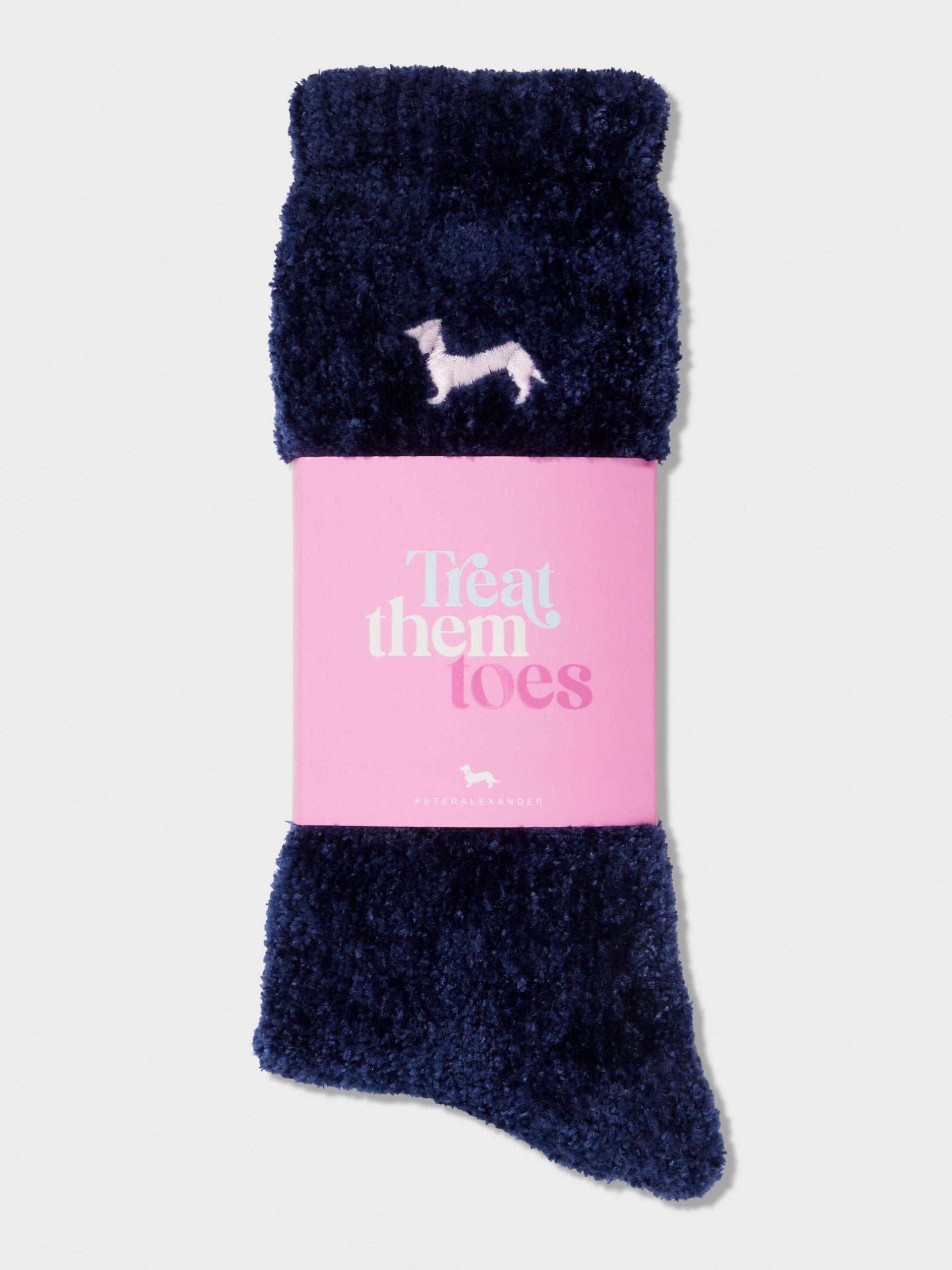 Soft Chenille Navy Mid Sock navy image 3