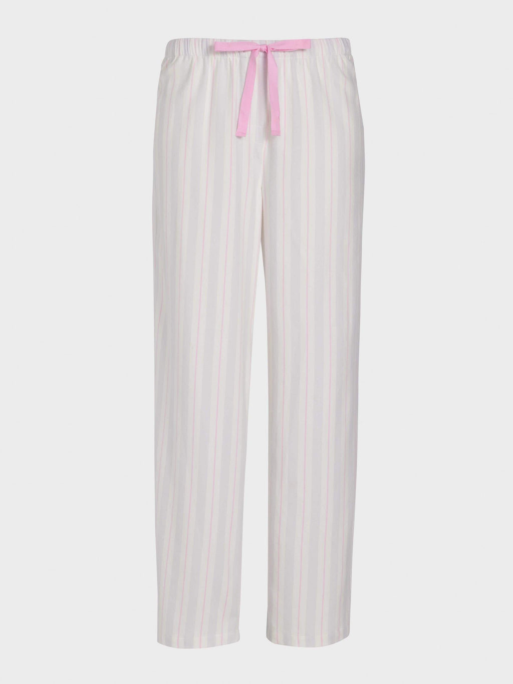 Pink & Grey Stripe Classic Flannelette Pj Pant multi image 3
