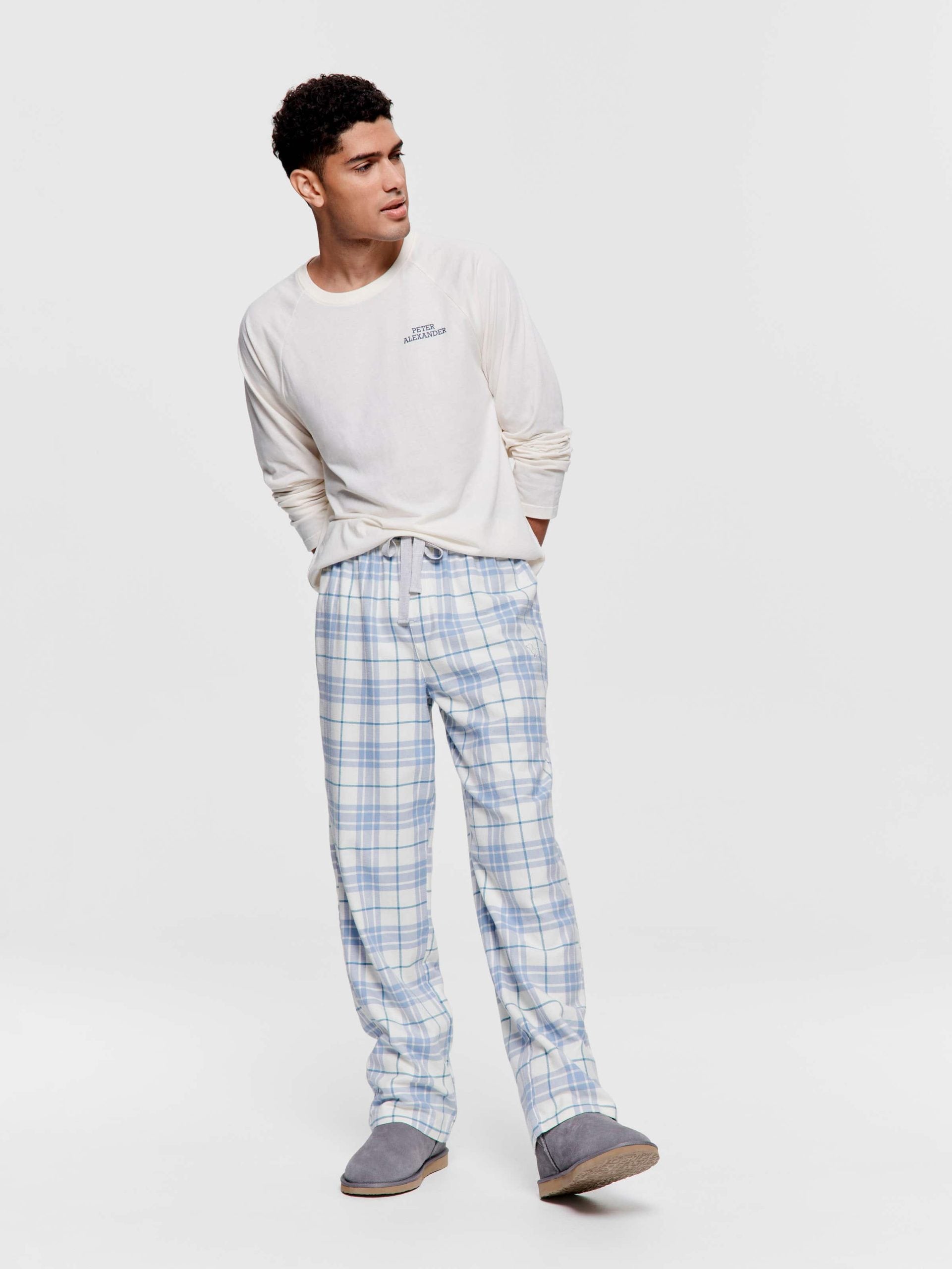 Teal Check Classic Pj Pant multi image 0