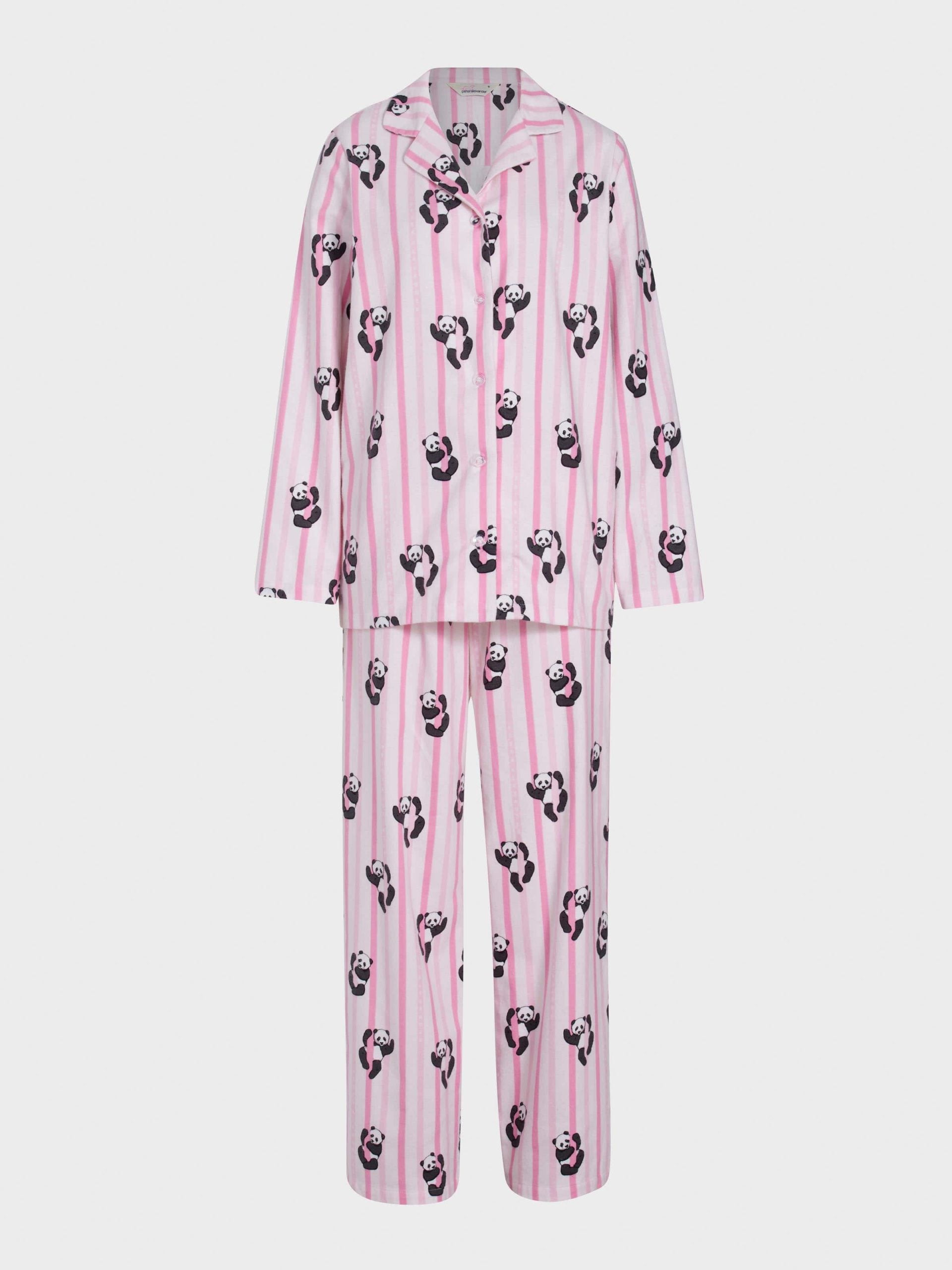 Panda Stripe Classic Flannelette Pj Set multi image 4