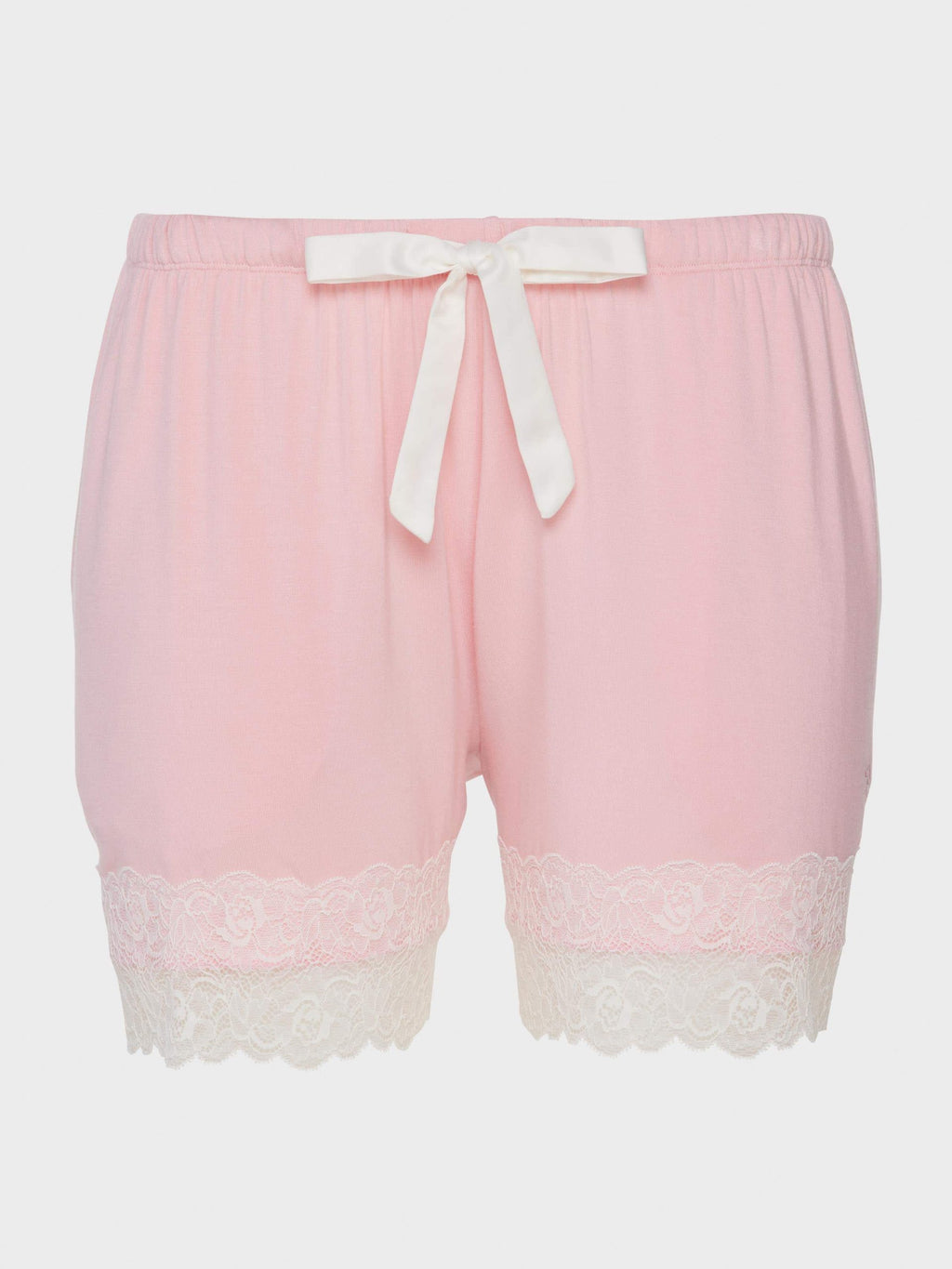 Pink Bamboo Jersey Lace Mid Short palepink image 3