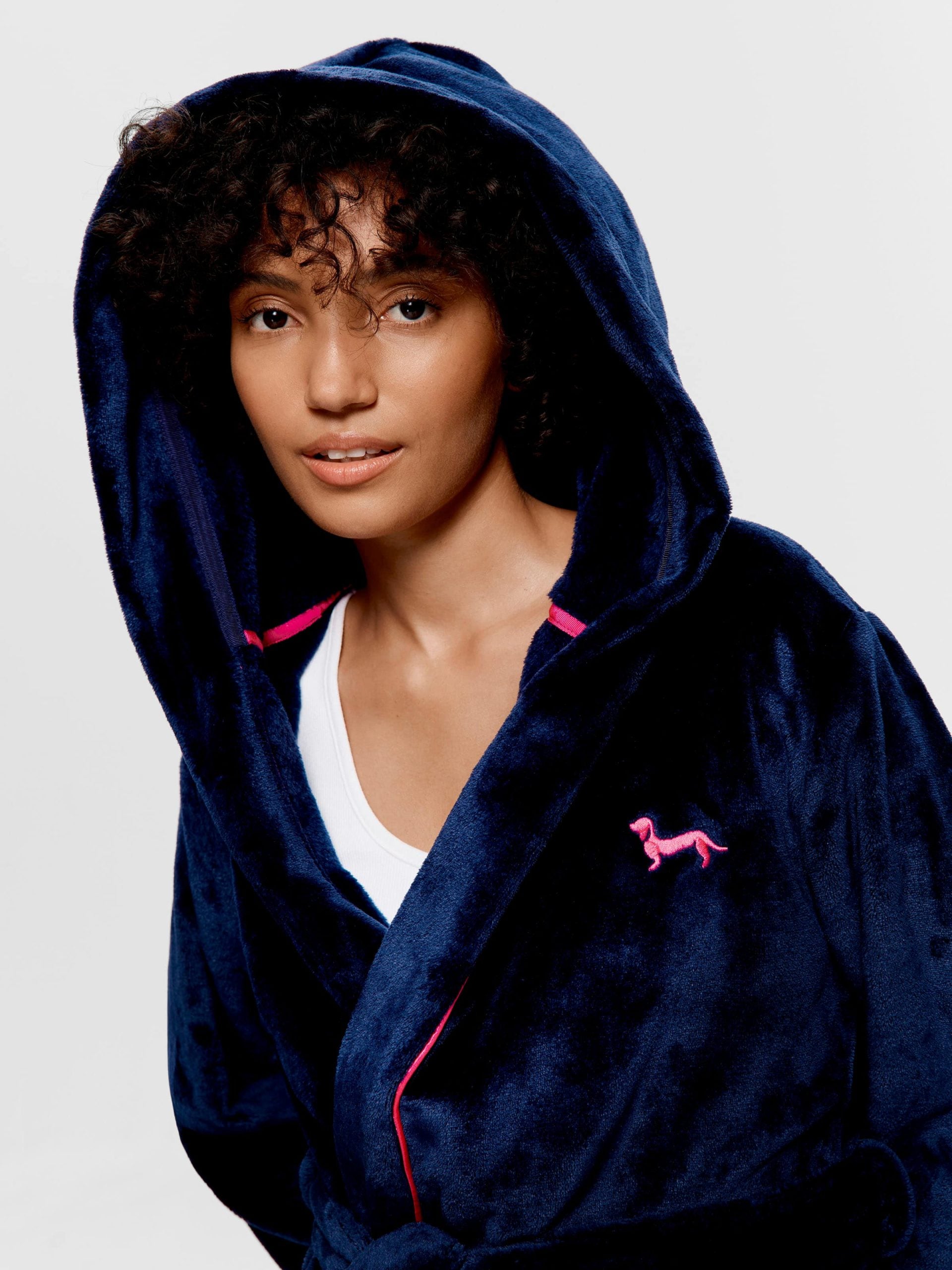 Navy Hooded Gown multi image 3