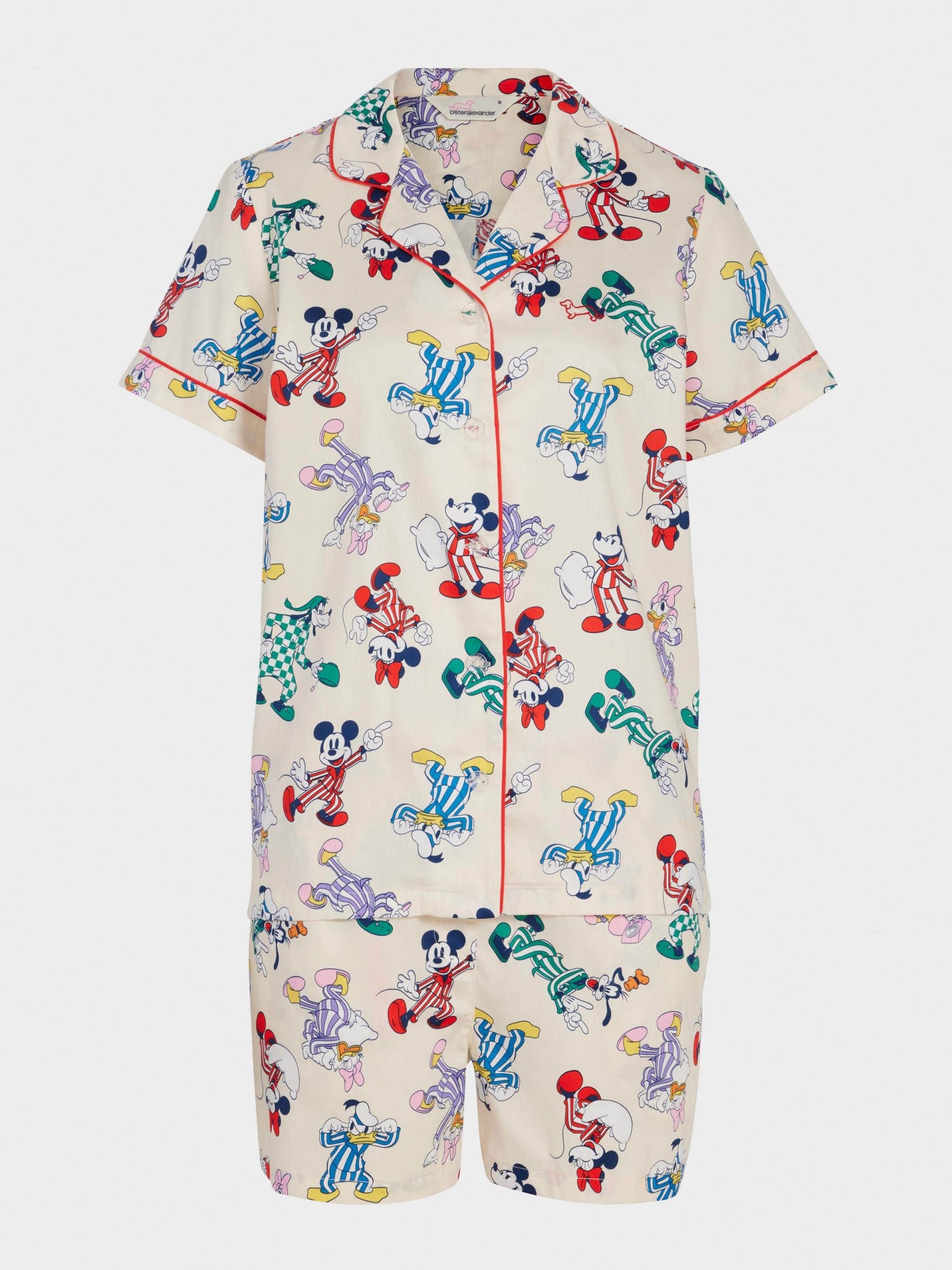 Mickey Mouse &amp;amp; Friends 100% Cotton Shortie Pj Set Multi image 4