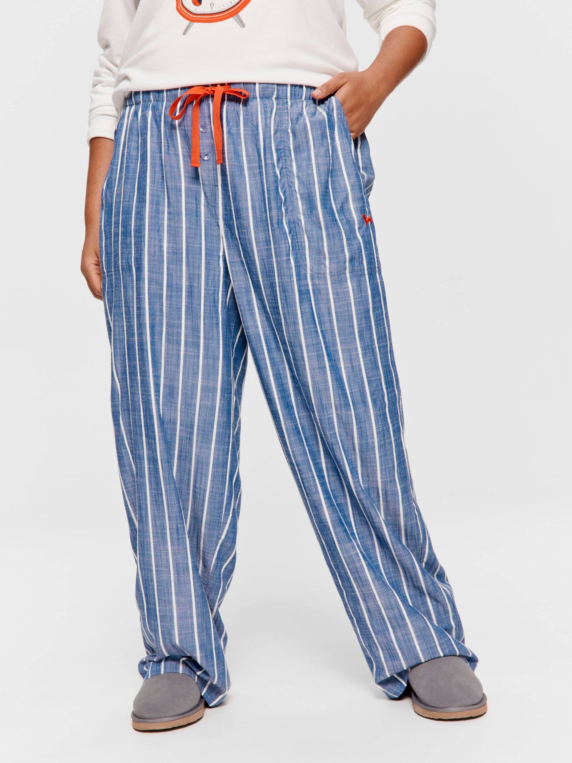 P.A. Plus Textured Flannelette Classic Pj Pant Multi image 1