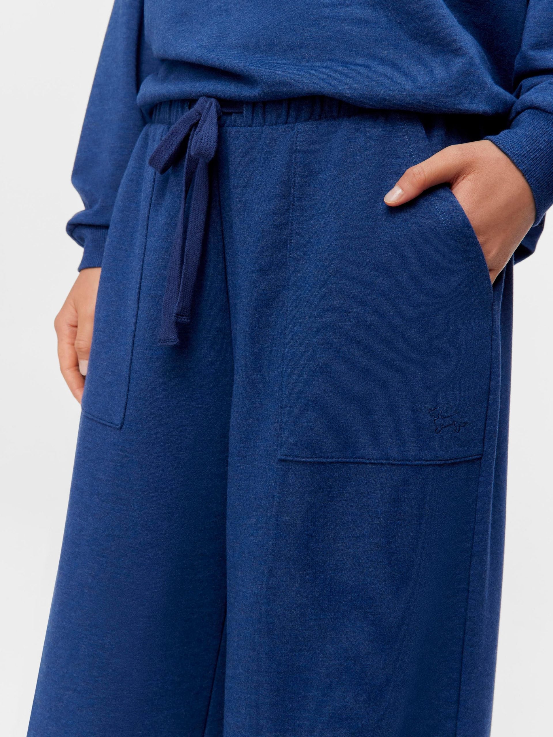 Navy Track Wide Leg Pj Pant navy image 3