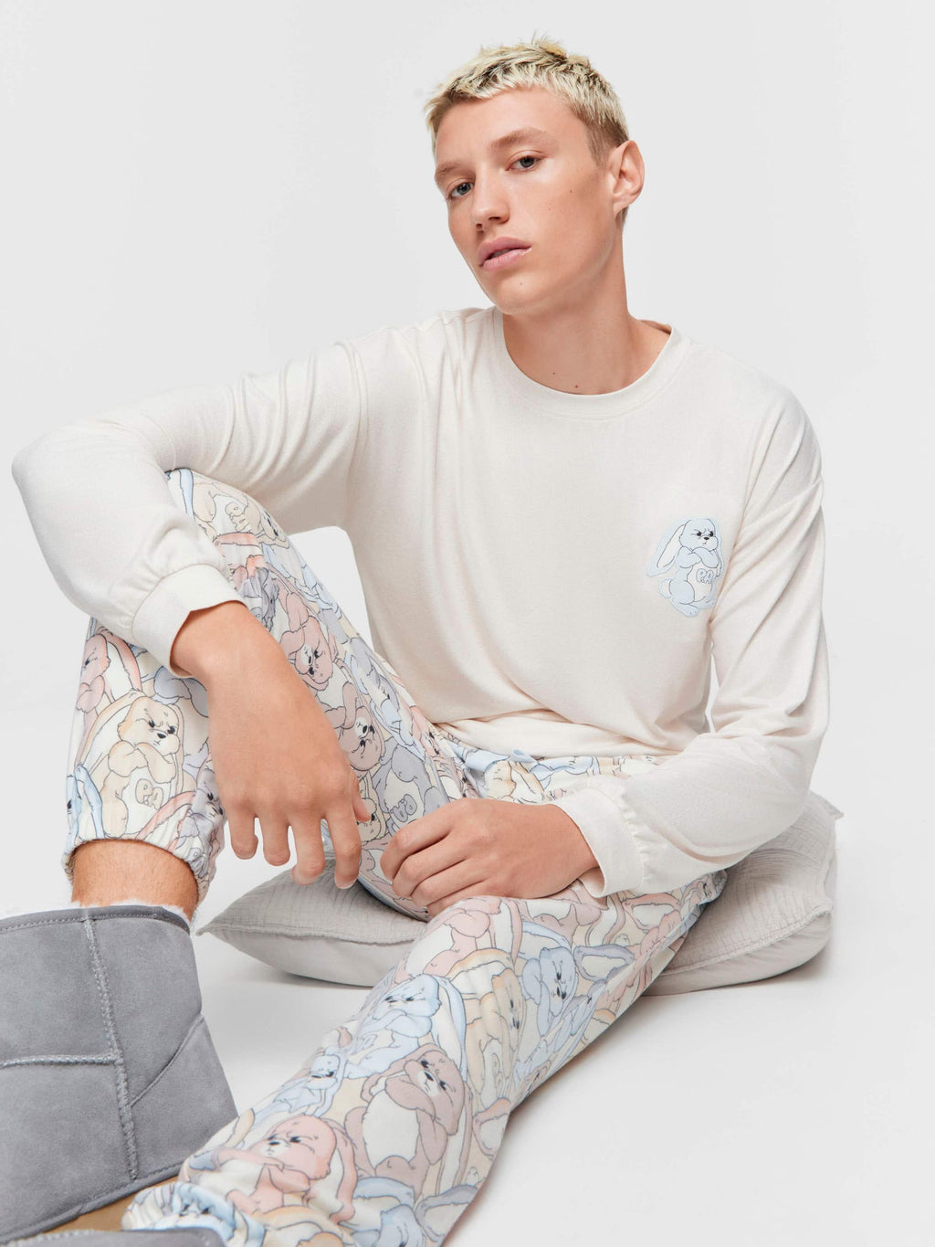 Grumpy Bunny Jogger Pj Pant multi image 0
