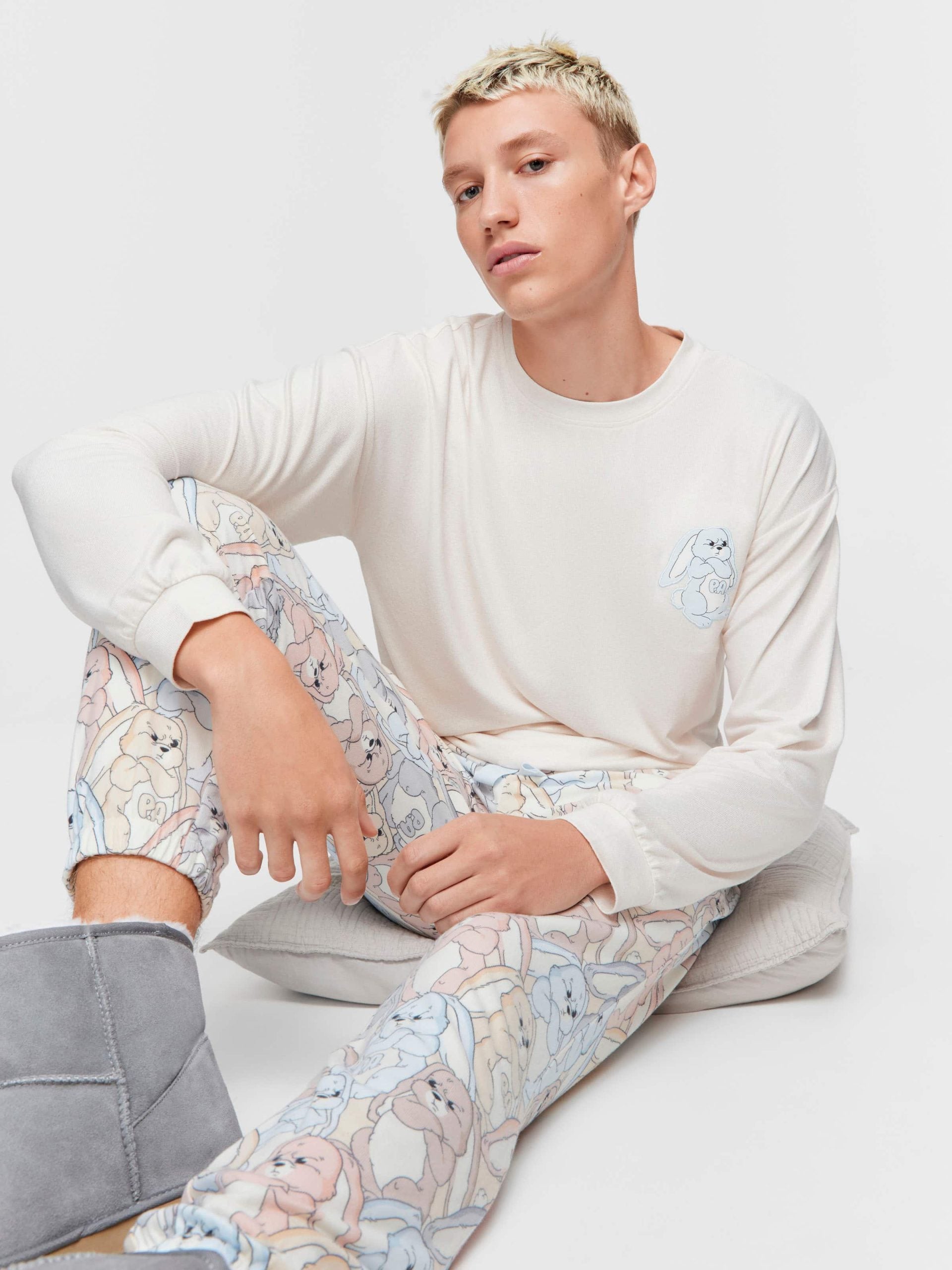 Grumpy Bunny Jogger Pj Pant multi image 0