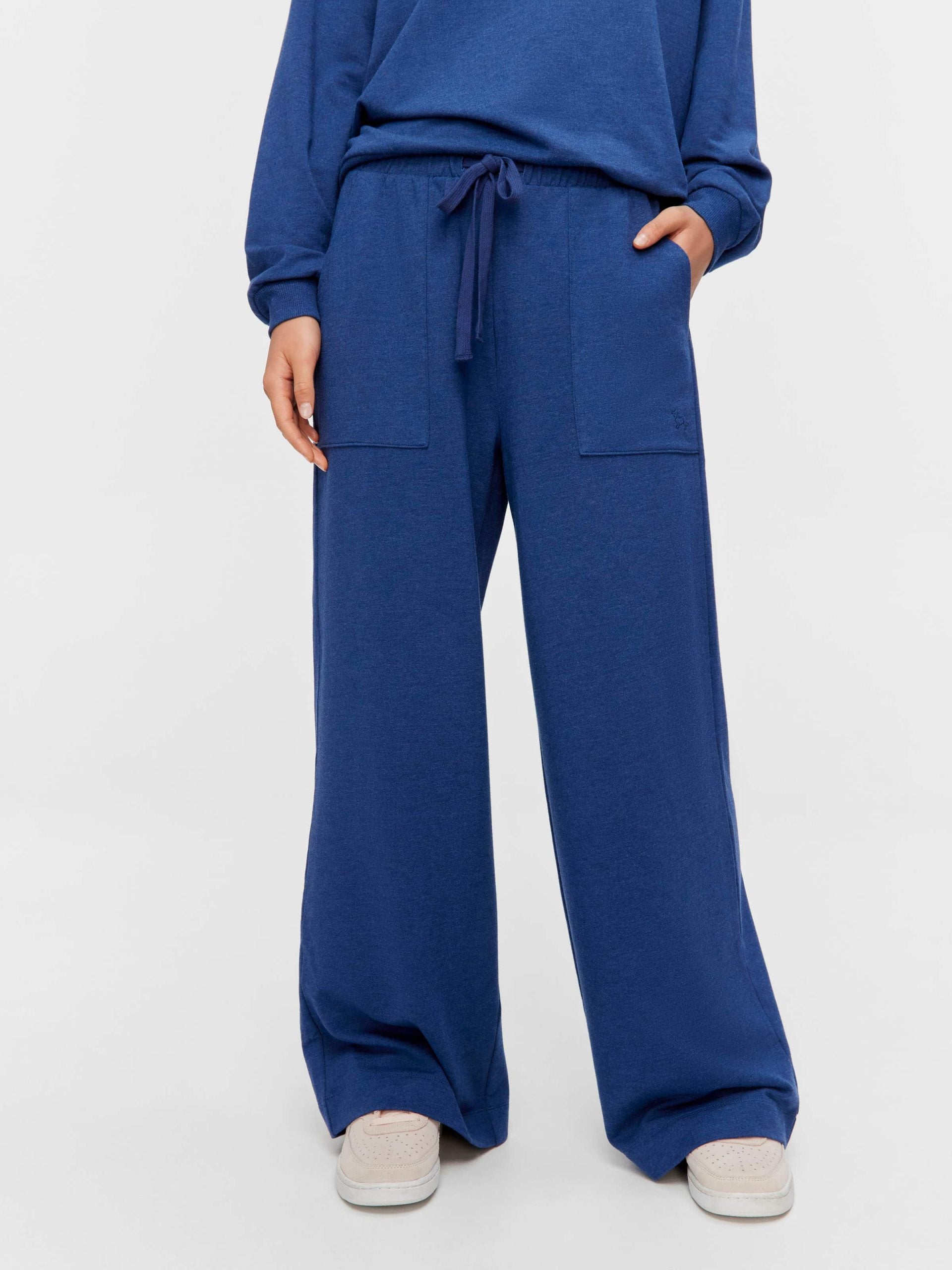 Navy Track Wide Leg Pj Pant navy image 1