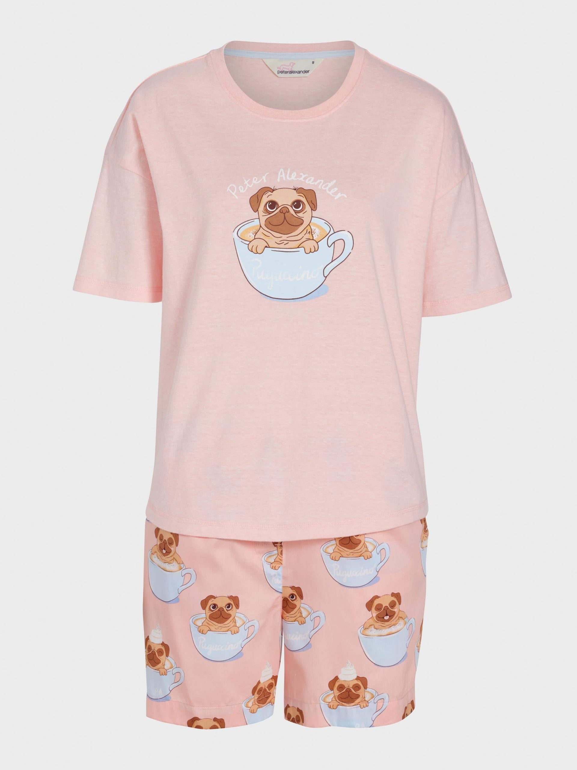 Pug In A Mug Shortie Pj Set Multi image 4