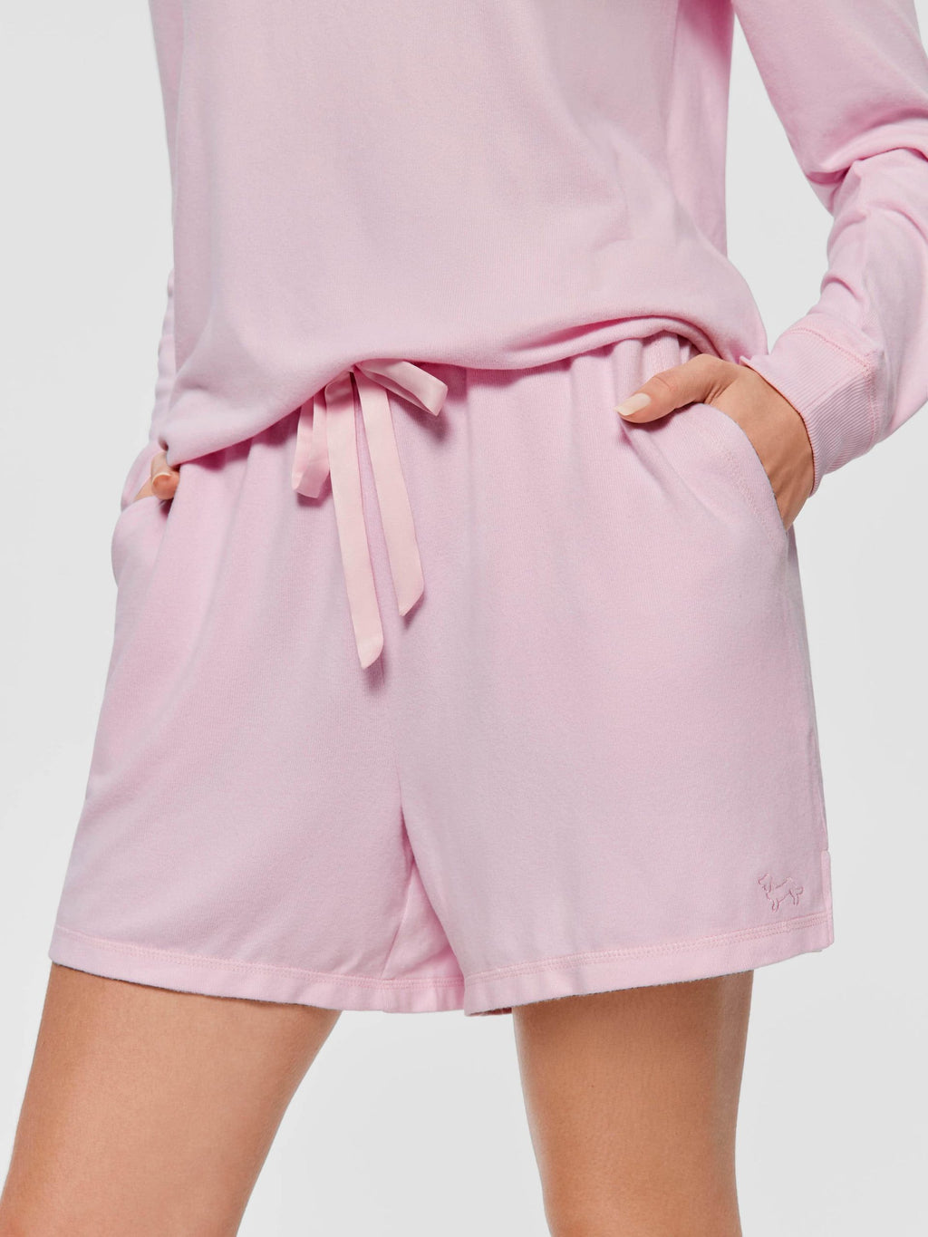 Pink Plush Mid Short pink image 2