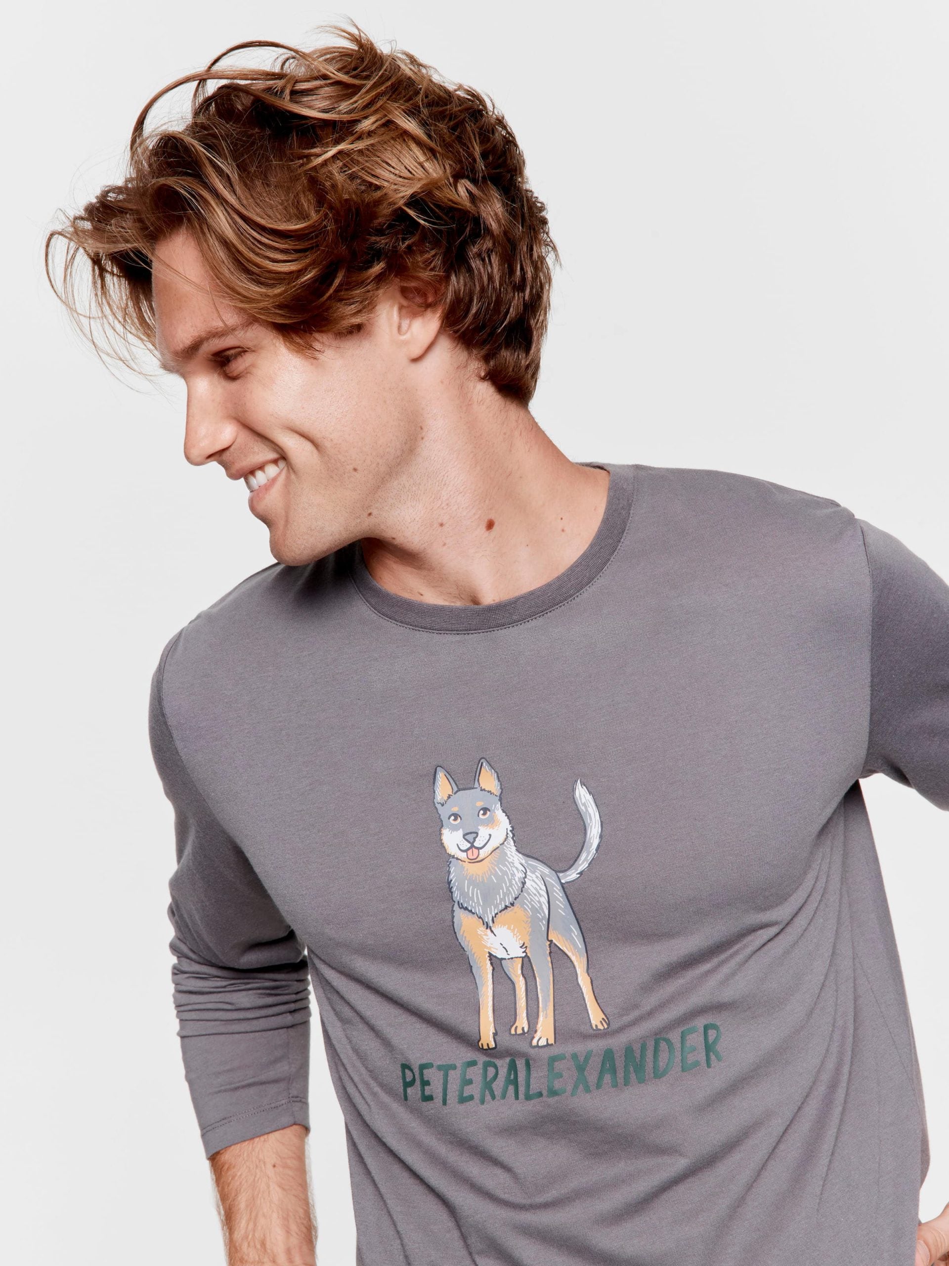 Blue Heeler Long Sleeve Top grey image 0