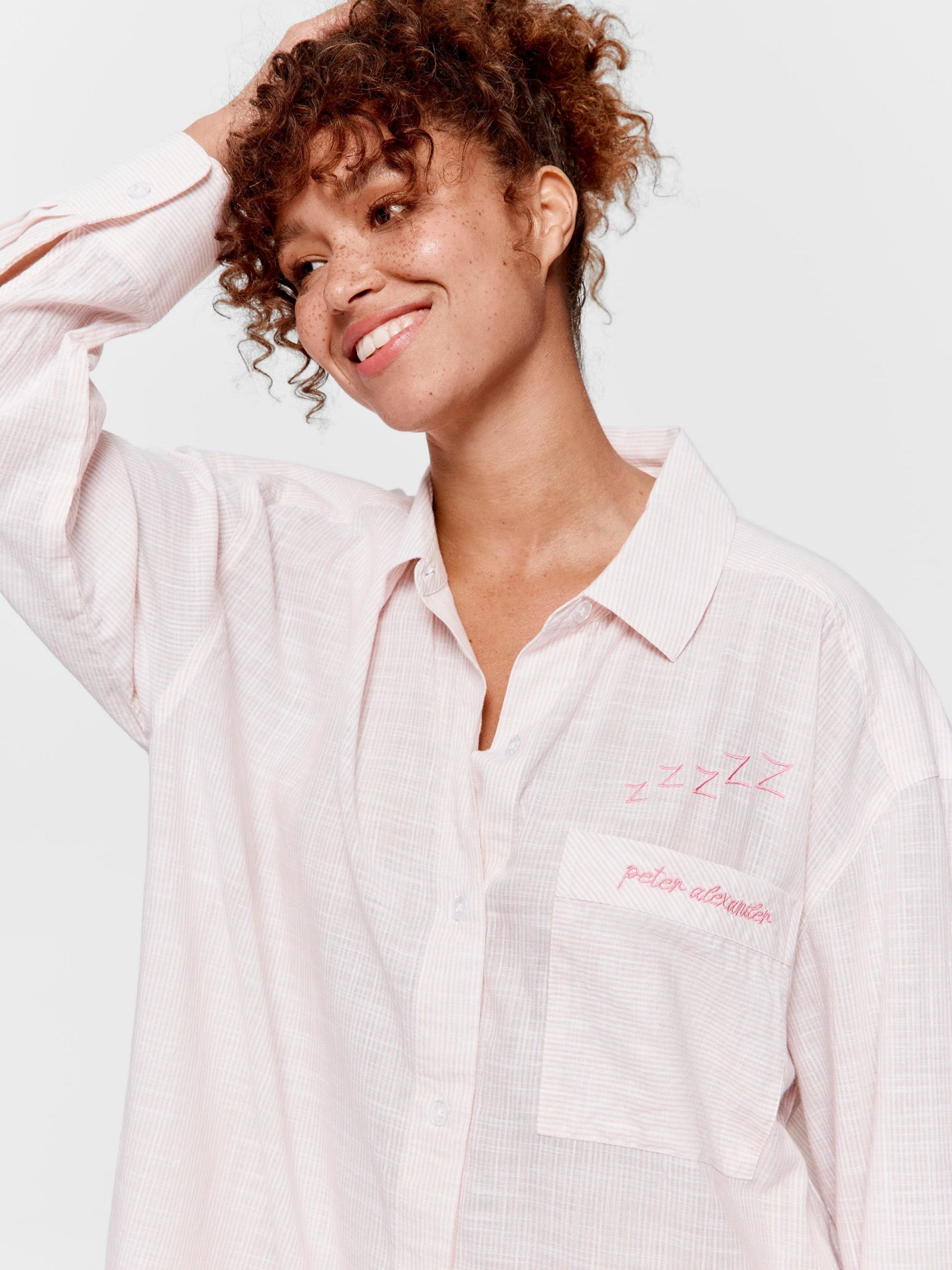 Stripe 100% Cotton Long Sleeve Nightshirt multi image 0