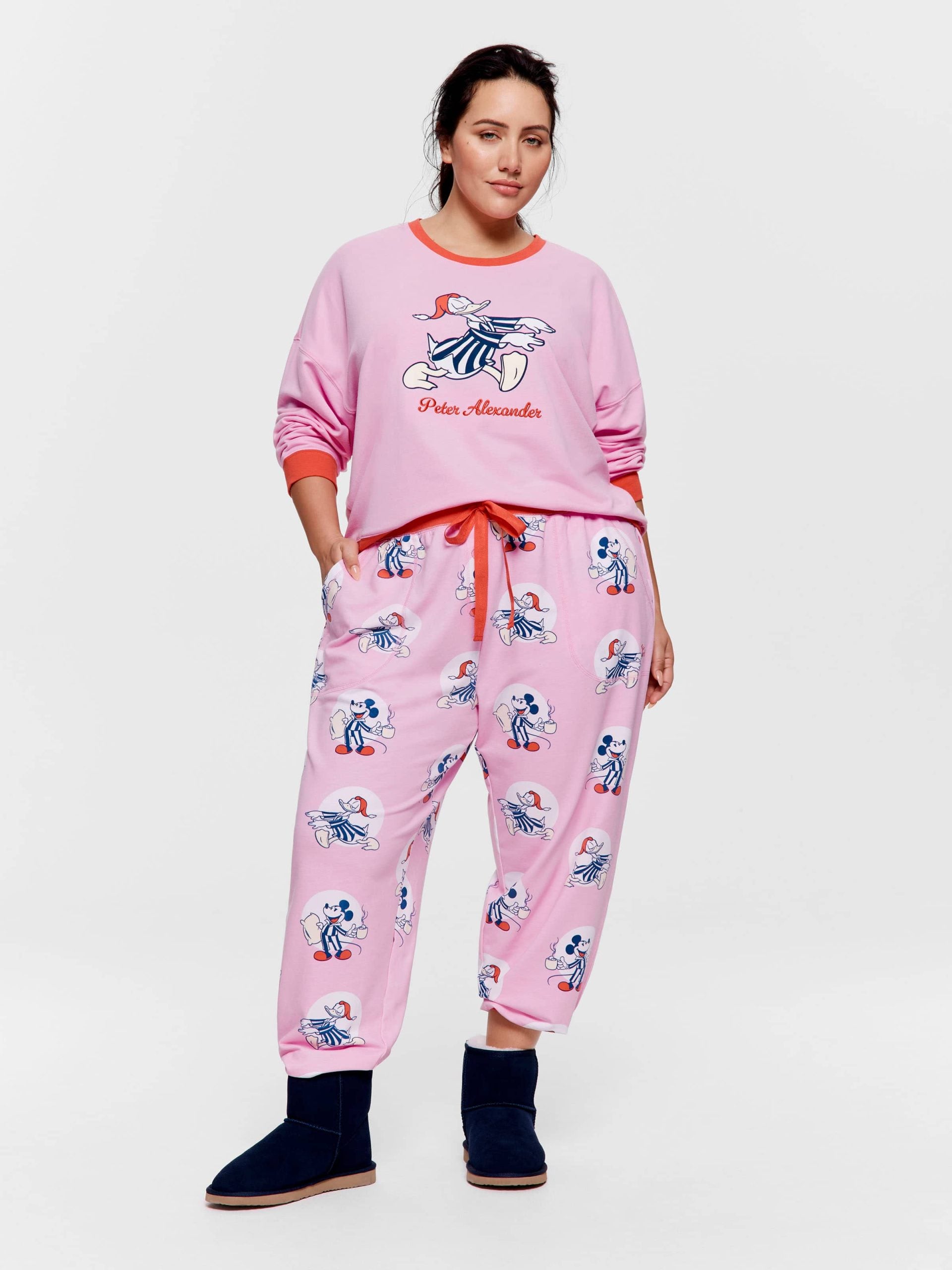 P.A. Plus Sleepy Donald Duck Easy Pj Pant Multi image 1