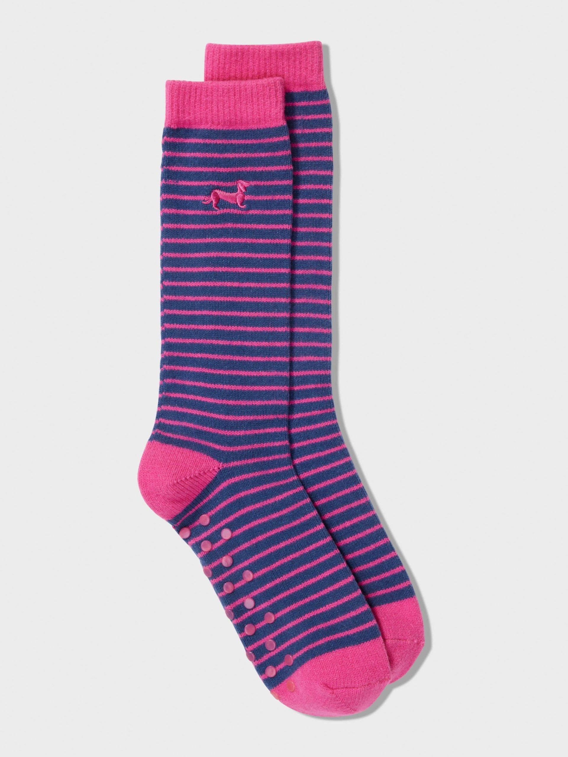 Classic Striped Penny Sock navy image 2