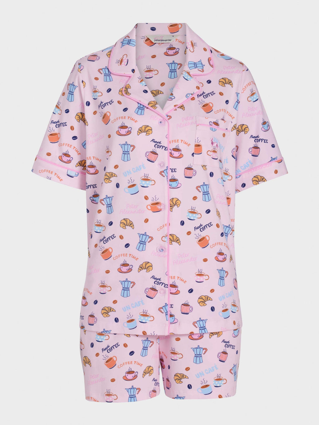 Breakfast Shortie Shirt Pj Set multi image 4