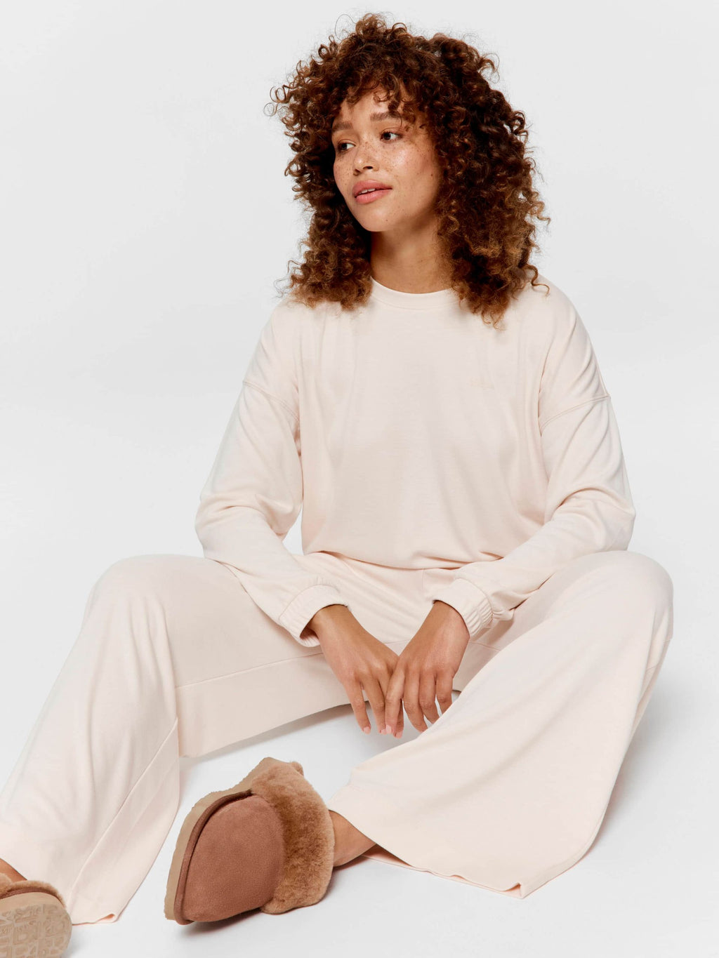 Caramel Wide Leg Pj Pant caramel image 0