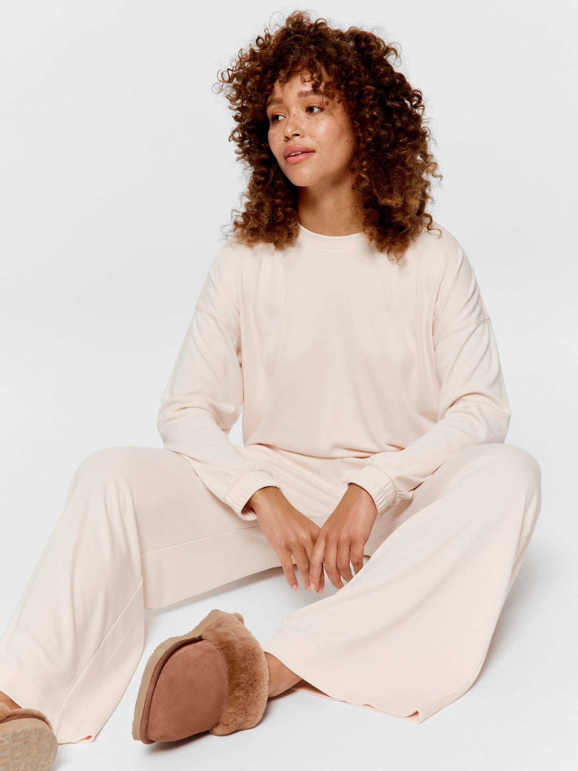 Caramel Wide Leg Pj Pant caramel image 0
