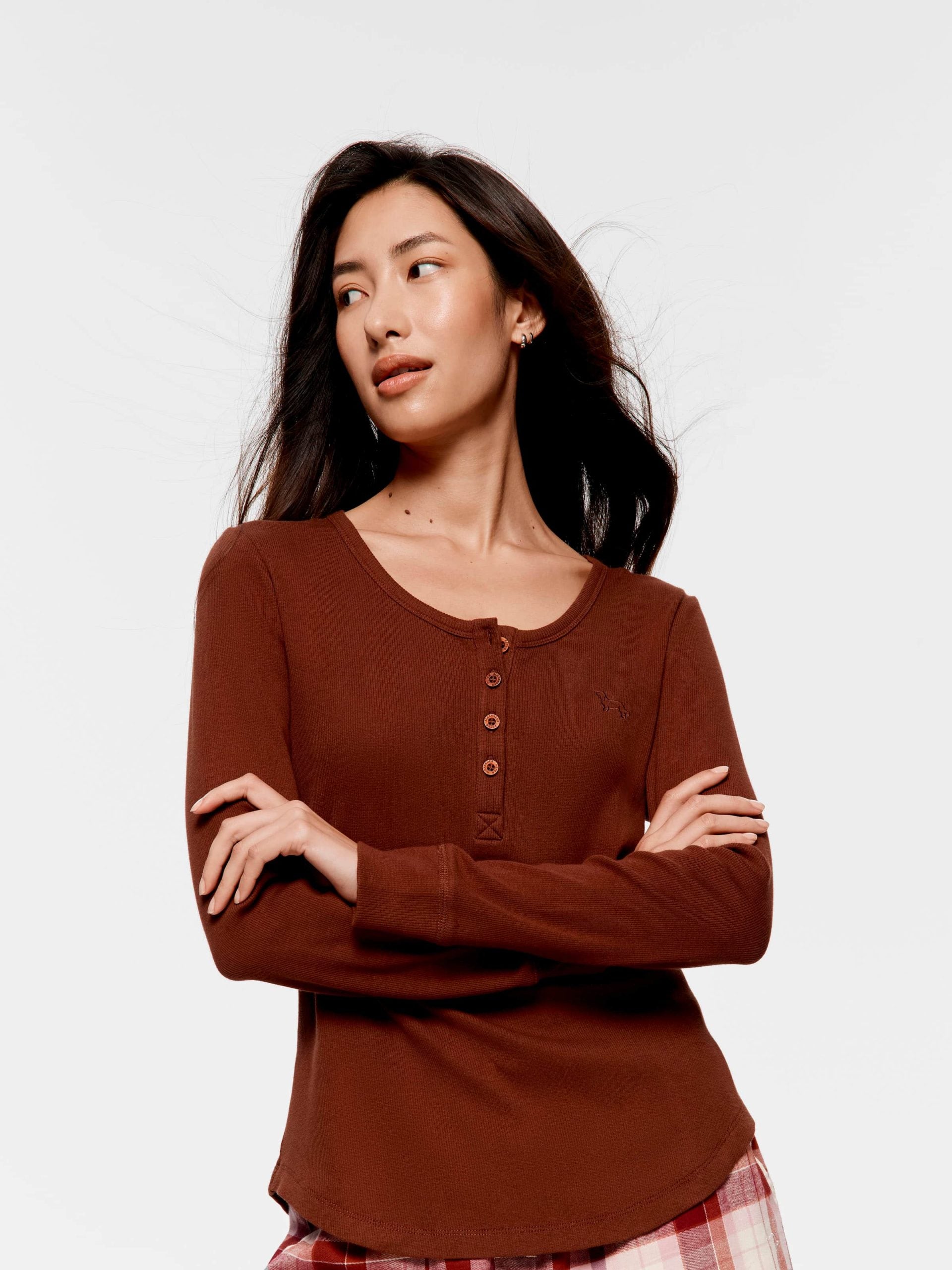P.A. Classic Rib Henley image 0