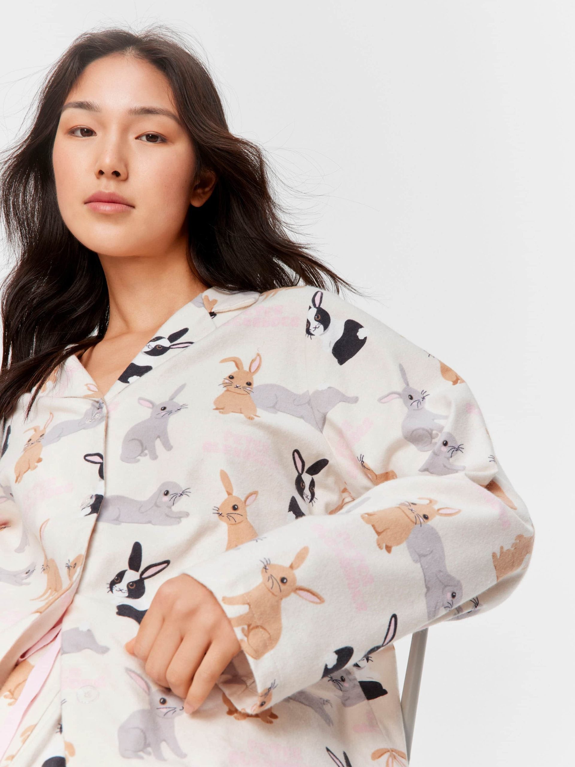 Bunnies Classic Flannelette Pj Set multi image 0