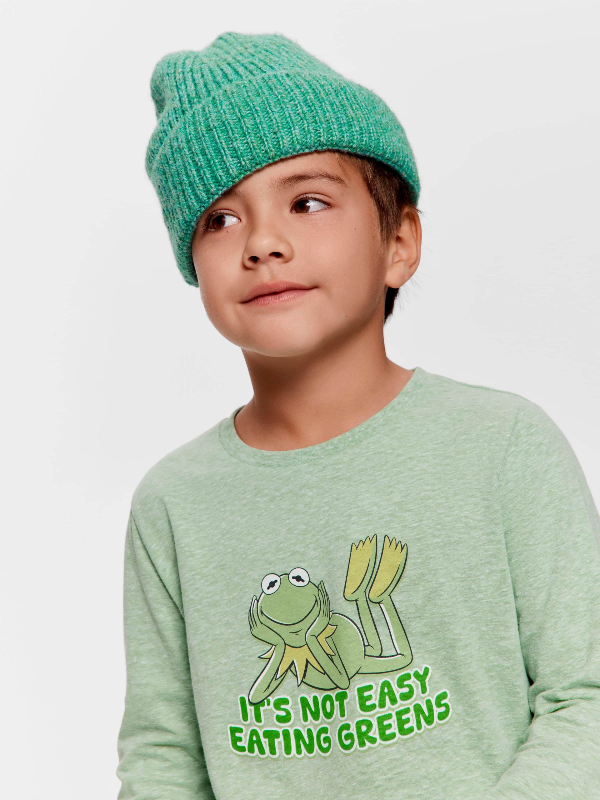Jnr Boys Kermit Greens Long Pj Set multi image 1