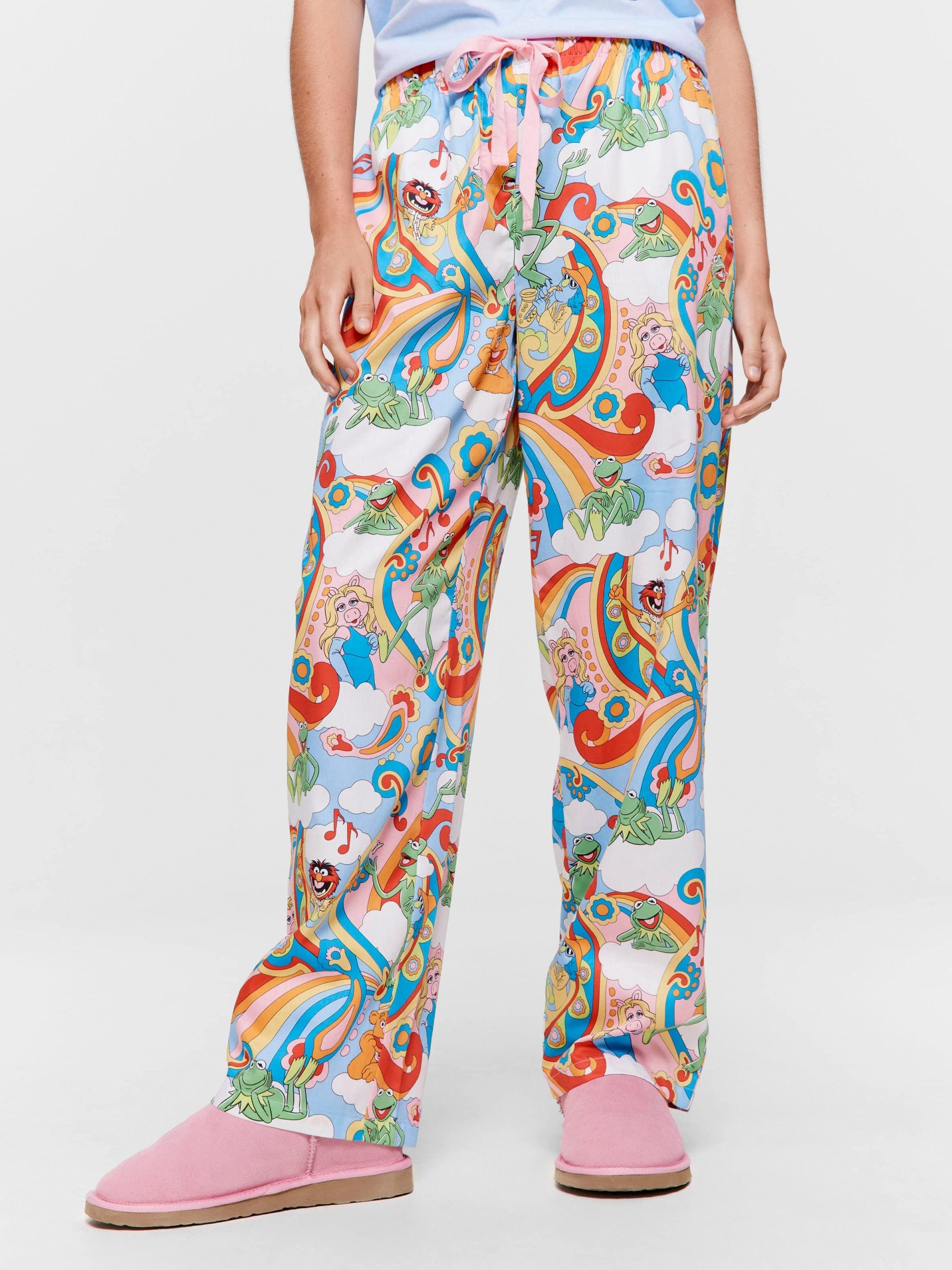 The Muppets Rainbow 100% Cotton Pj Pant multi image 2