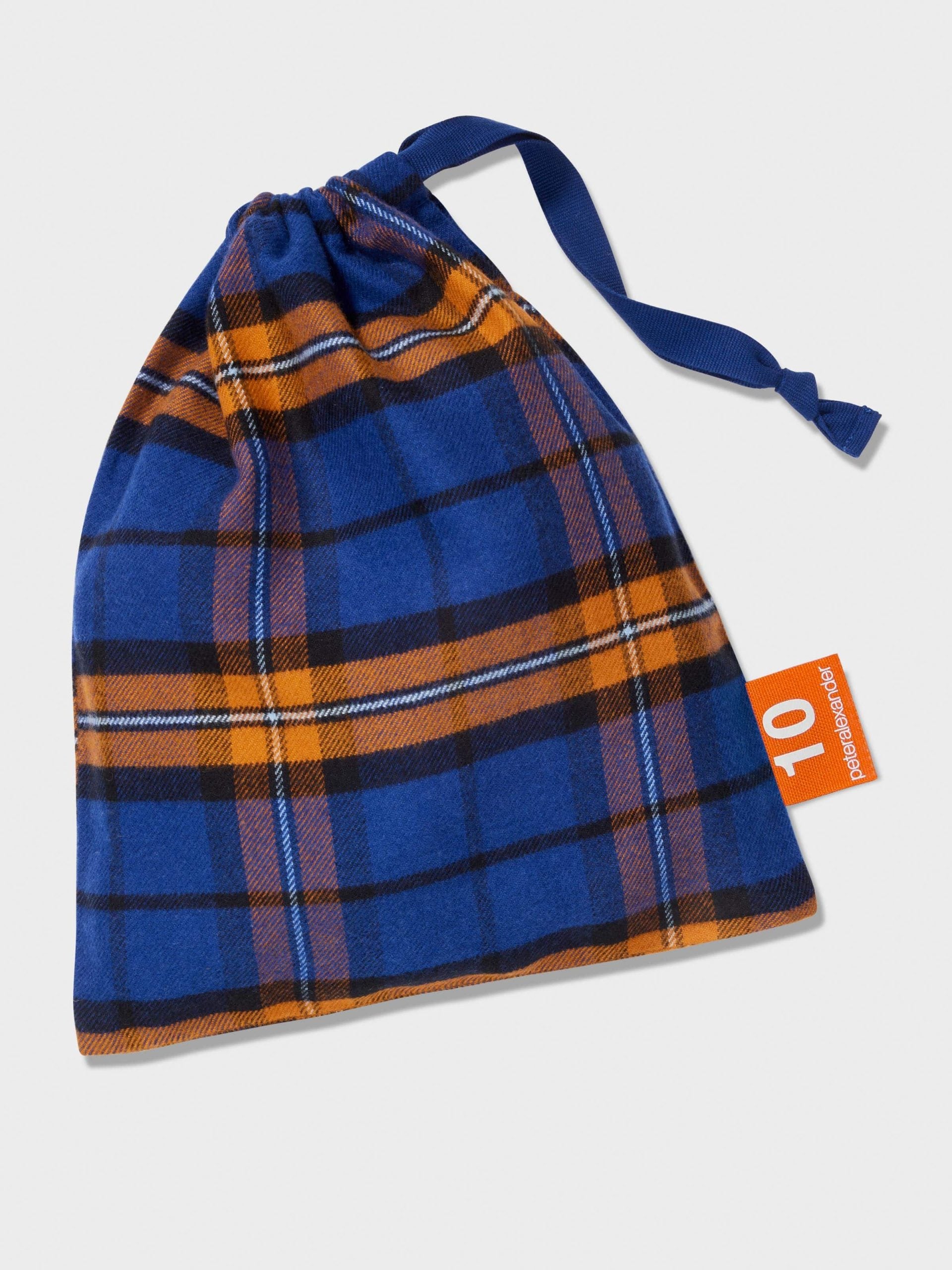 Boys Flannel Check Pj Set navy image 3