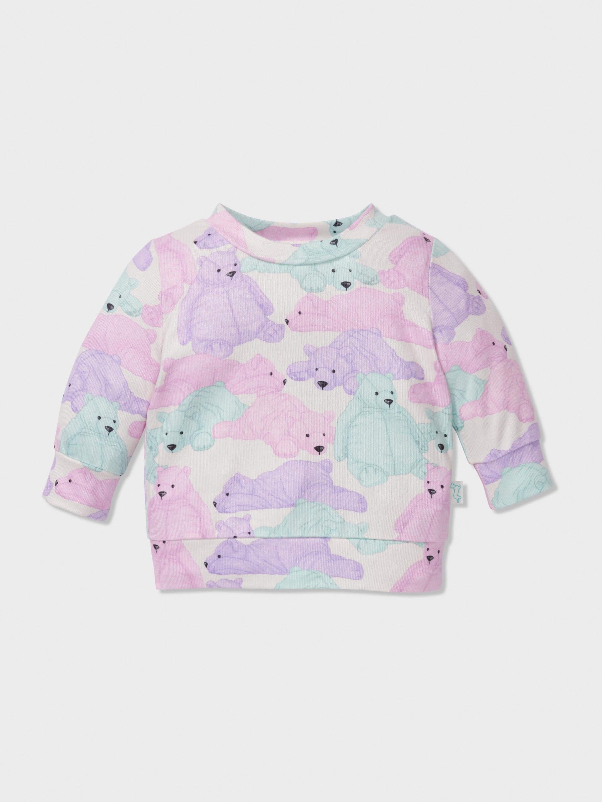 Baby Pastel Bears Long Pj Set multi image 2