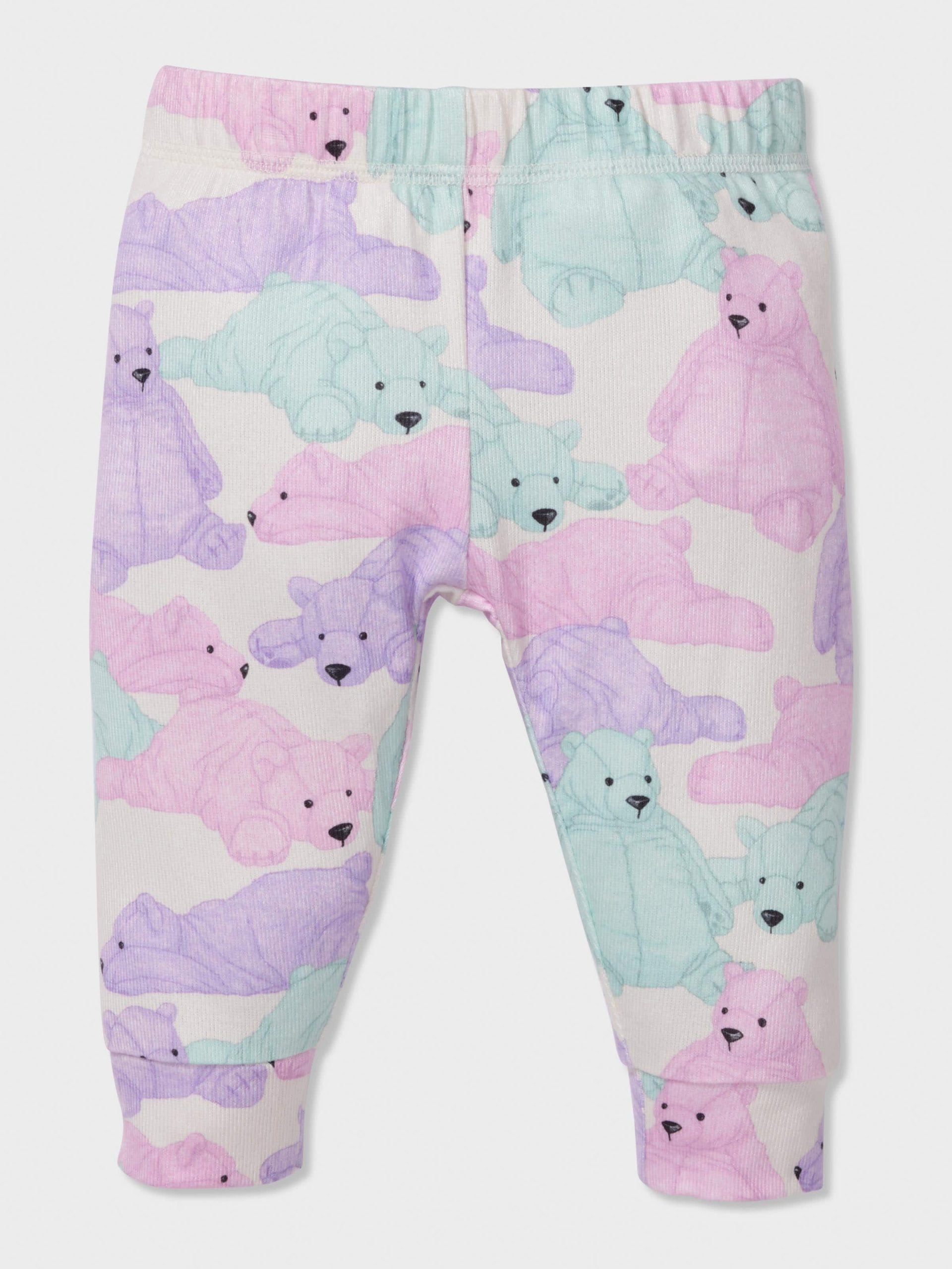 Baby Pastel Bears Long Pj Set multi image 1