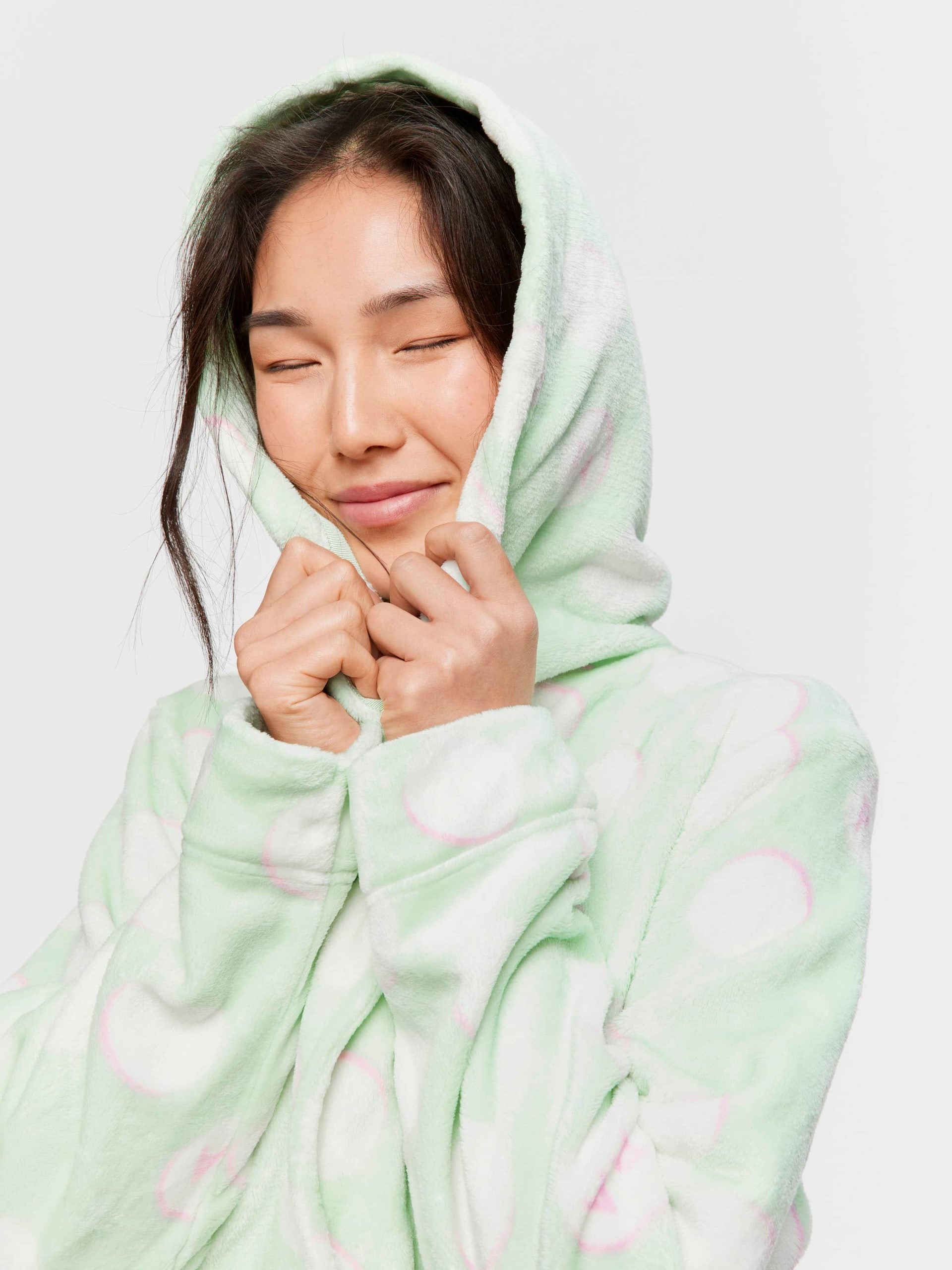 Mint Spot Hooded Gown multi image 0