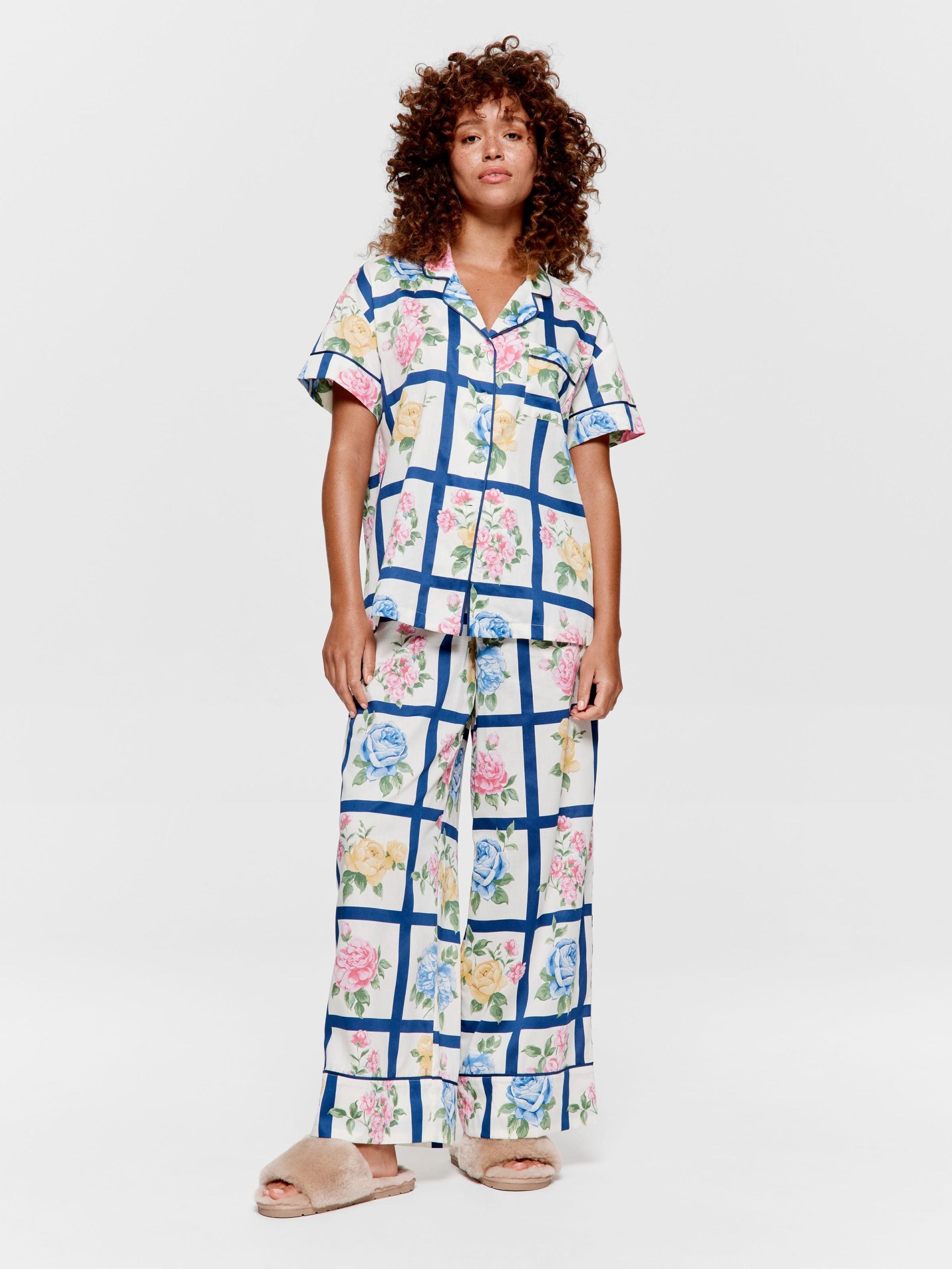 Botanical Tile Soft Cotton Pj Set multi image 2
