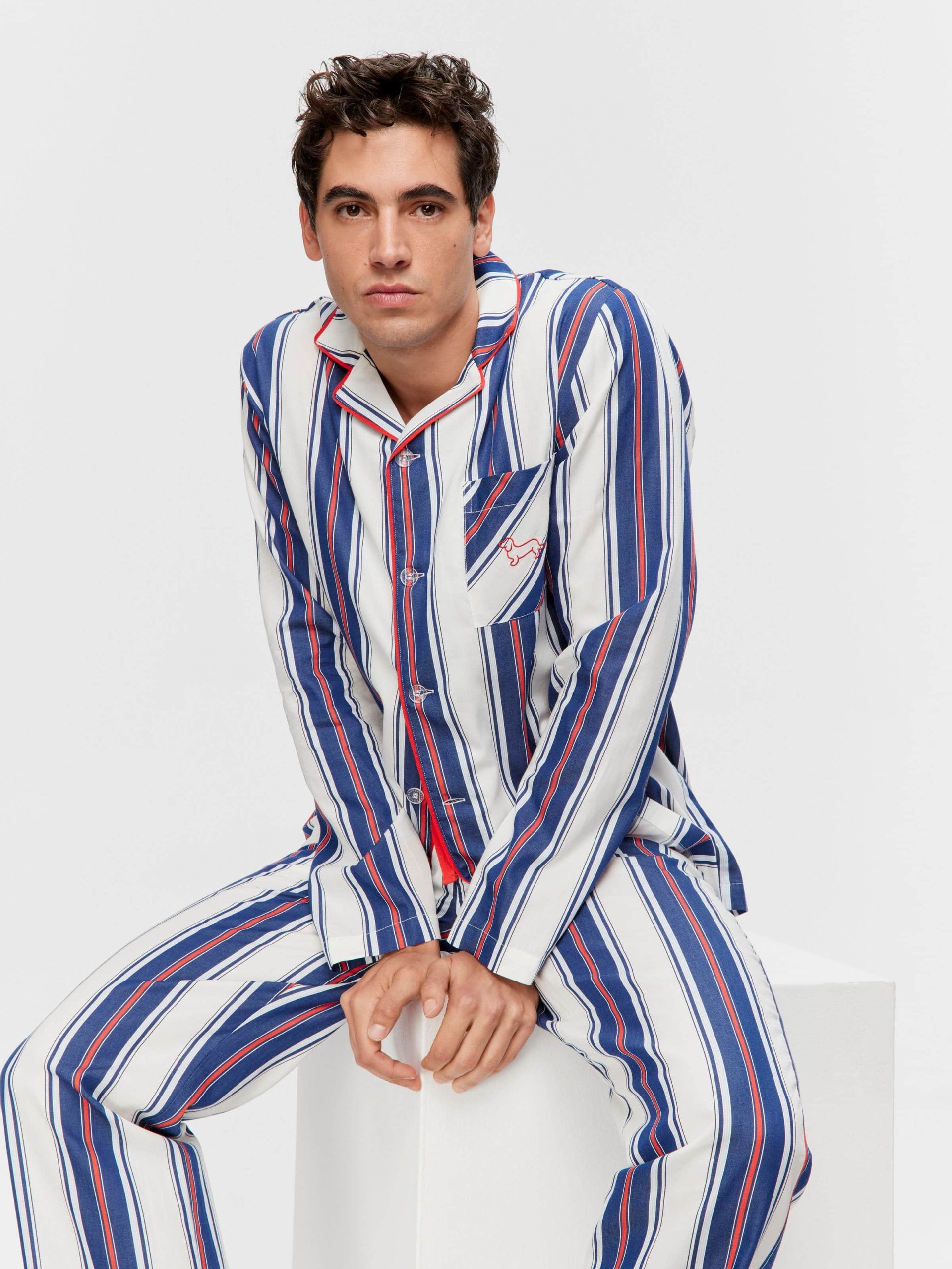 Mattress Stripe Long Sleeve Pj Set Multi image 1