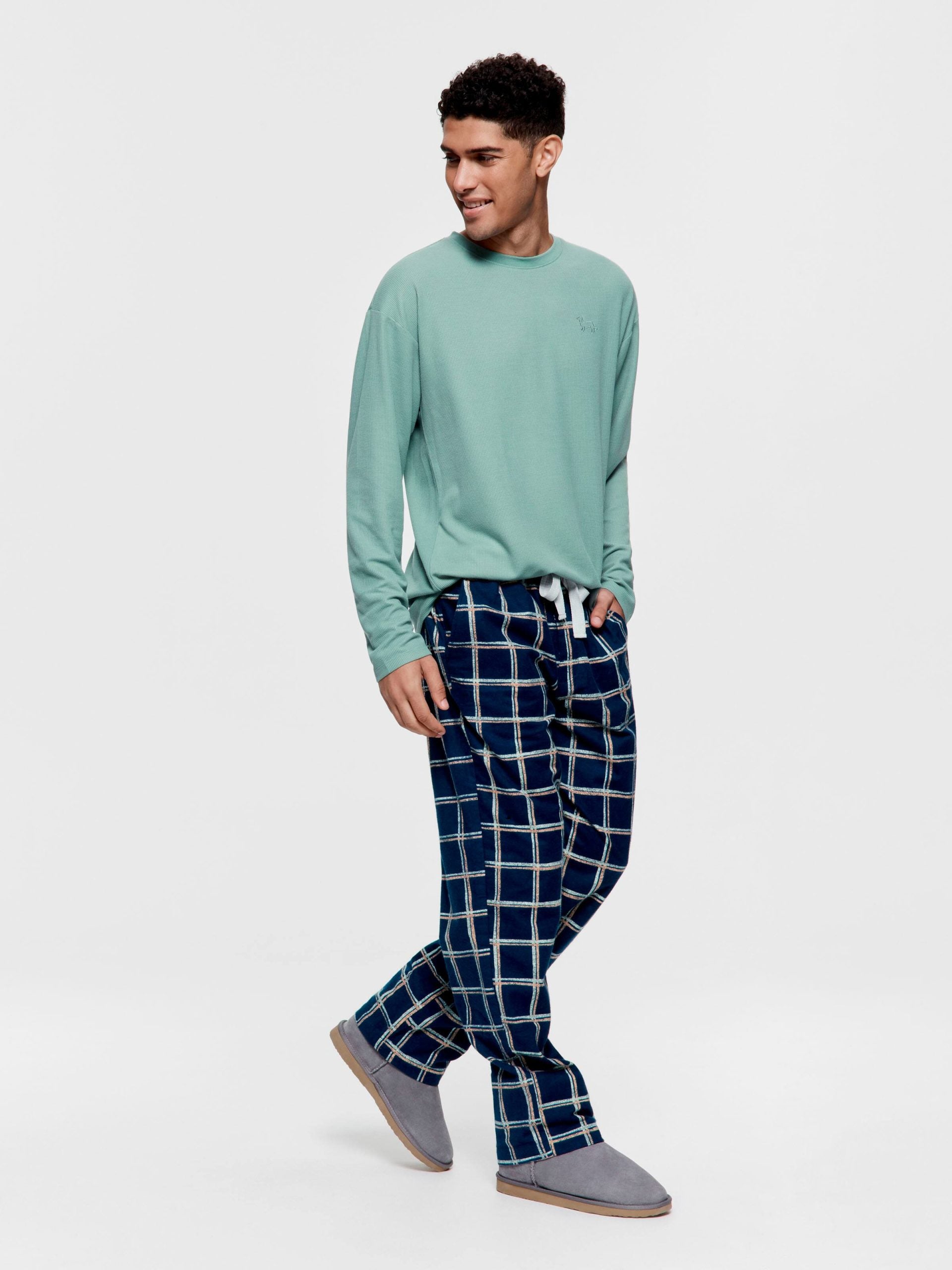 Windowpane Flannelette Classic Pj Pant multi image 0