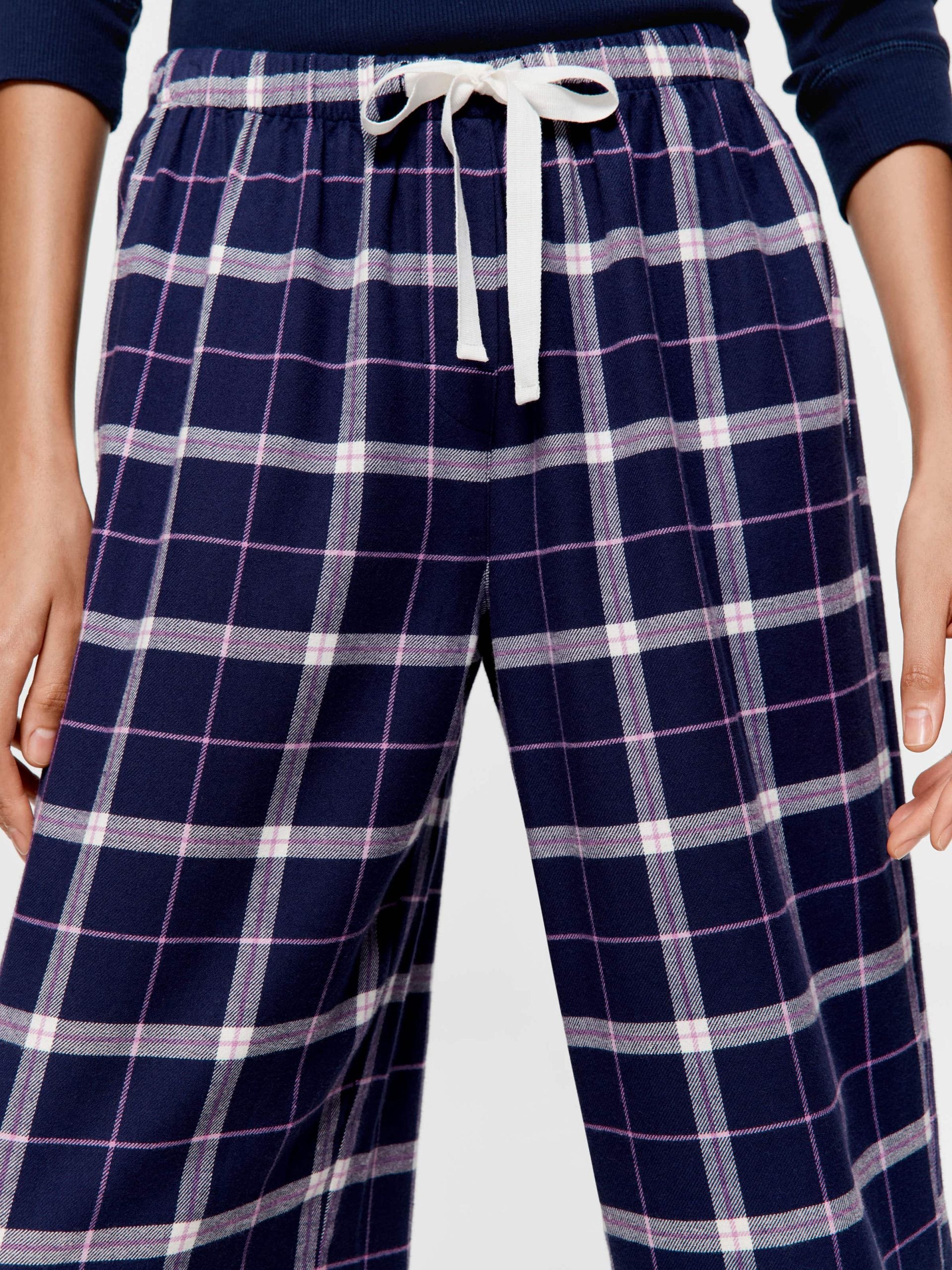Navy Check Classic Flannelette Pj Pant multi image 1
