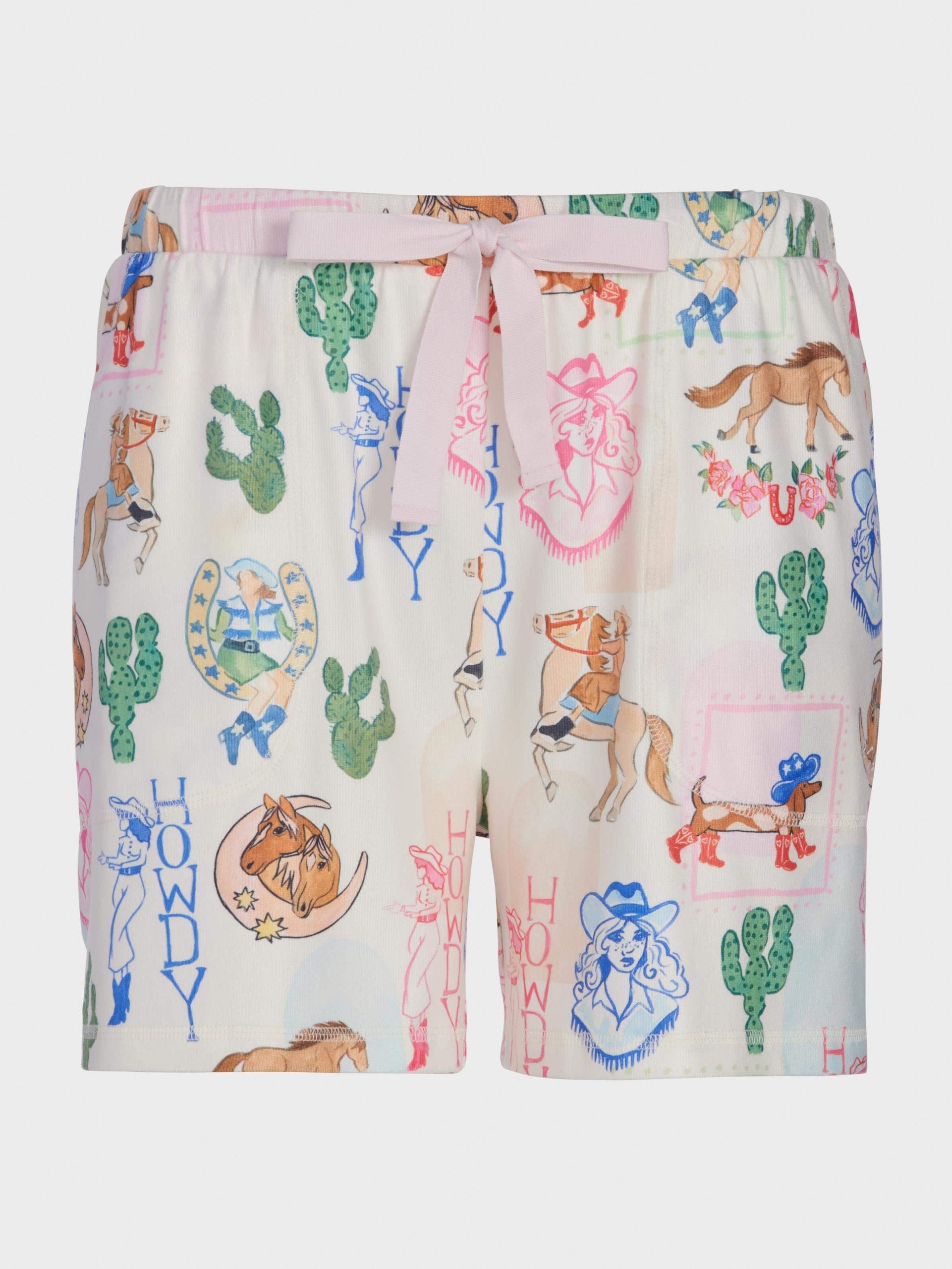 Western Plush Long Short Multi image 3