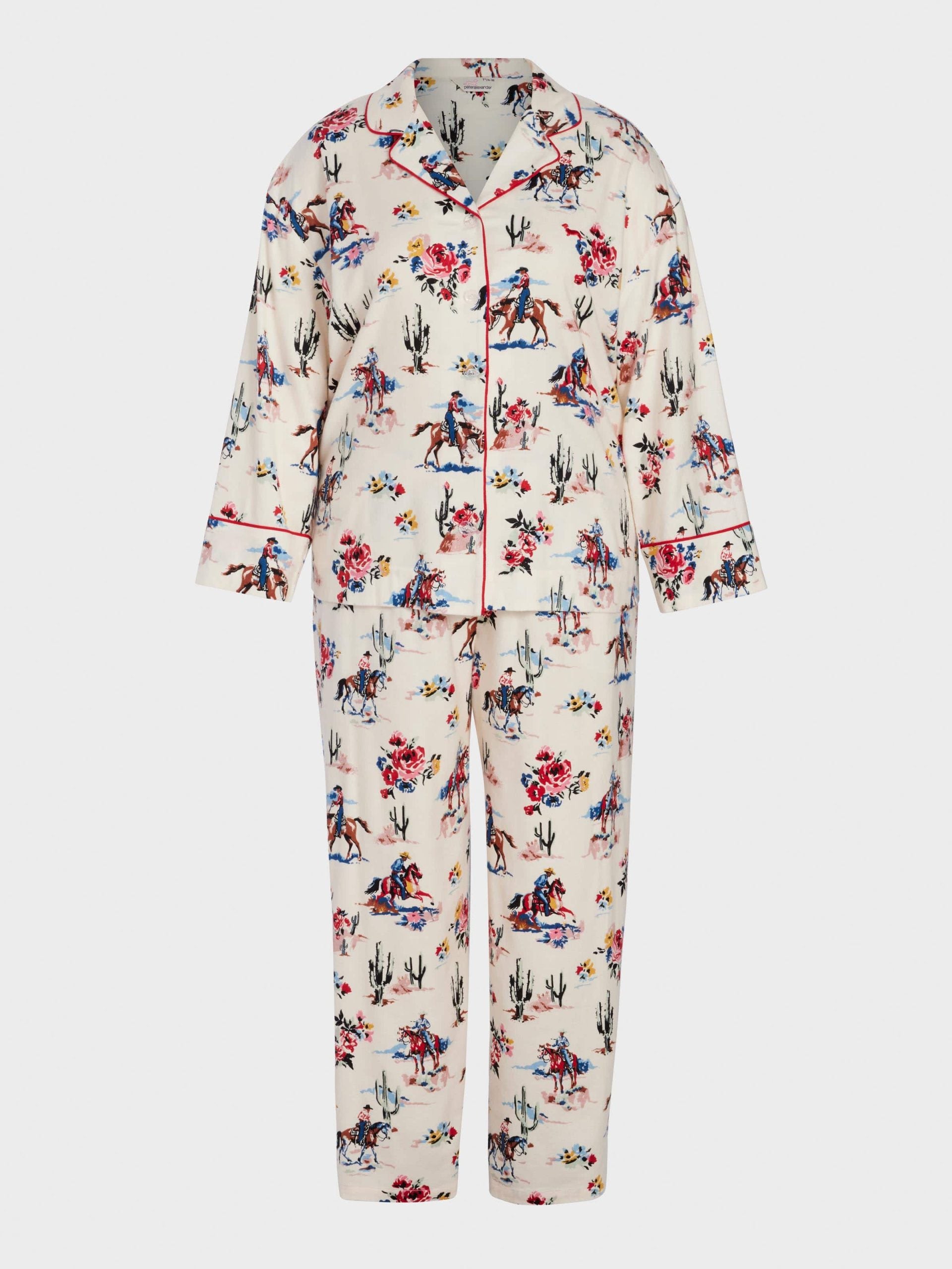 P.A. Plus Cowboy Bamboo Flannelette Classic Pj Set Multi image 4