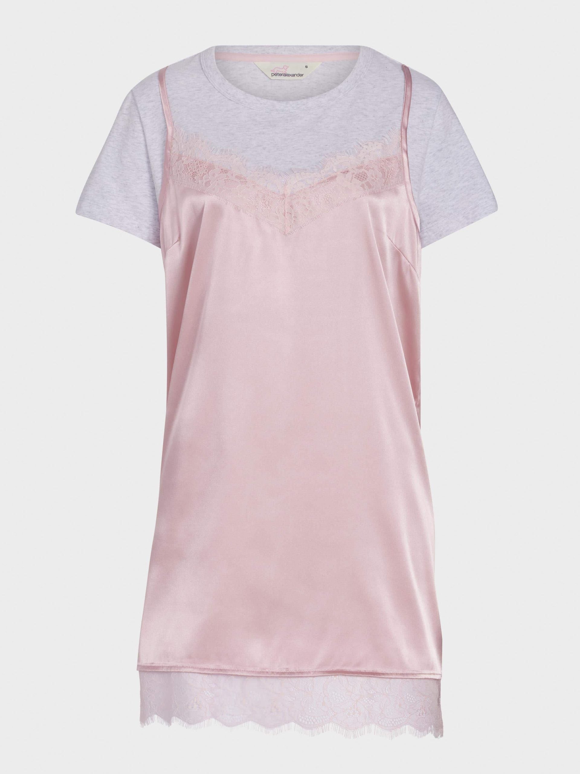 T-Shirt Satin Slip Nightie Multi image 3