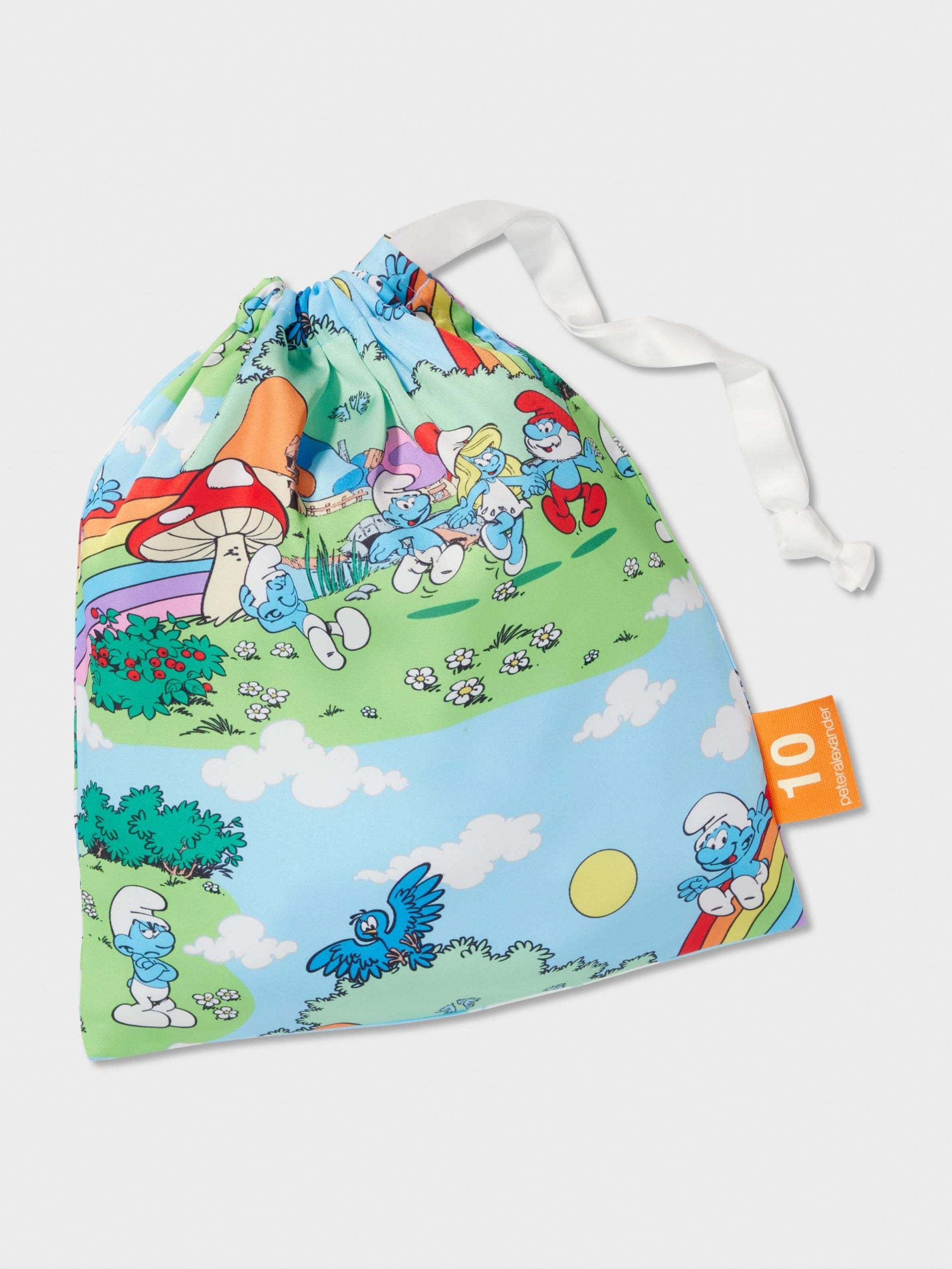 Girls Rainbow Smurf Classic Pj Set multi image 3