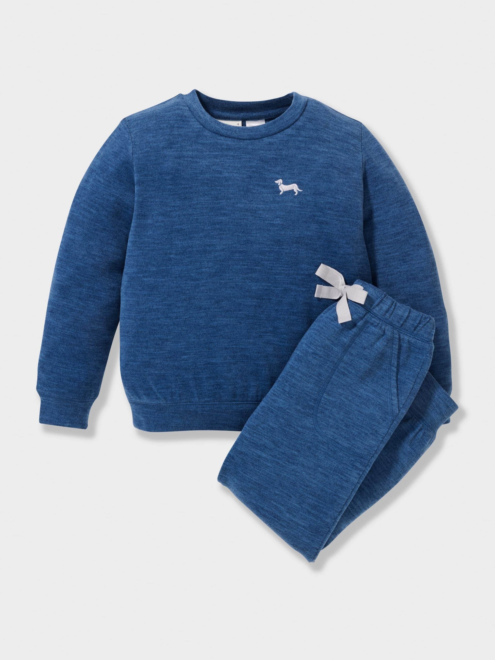 Boys Fuzzy Blue Pj Set blue image 2