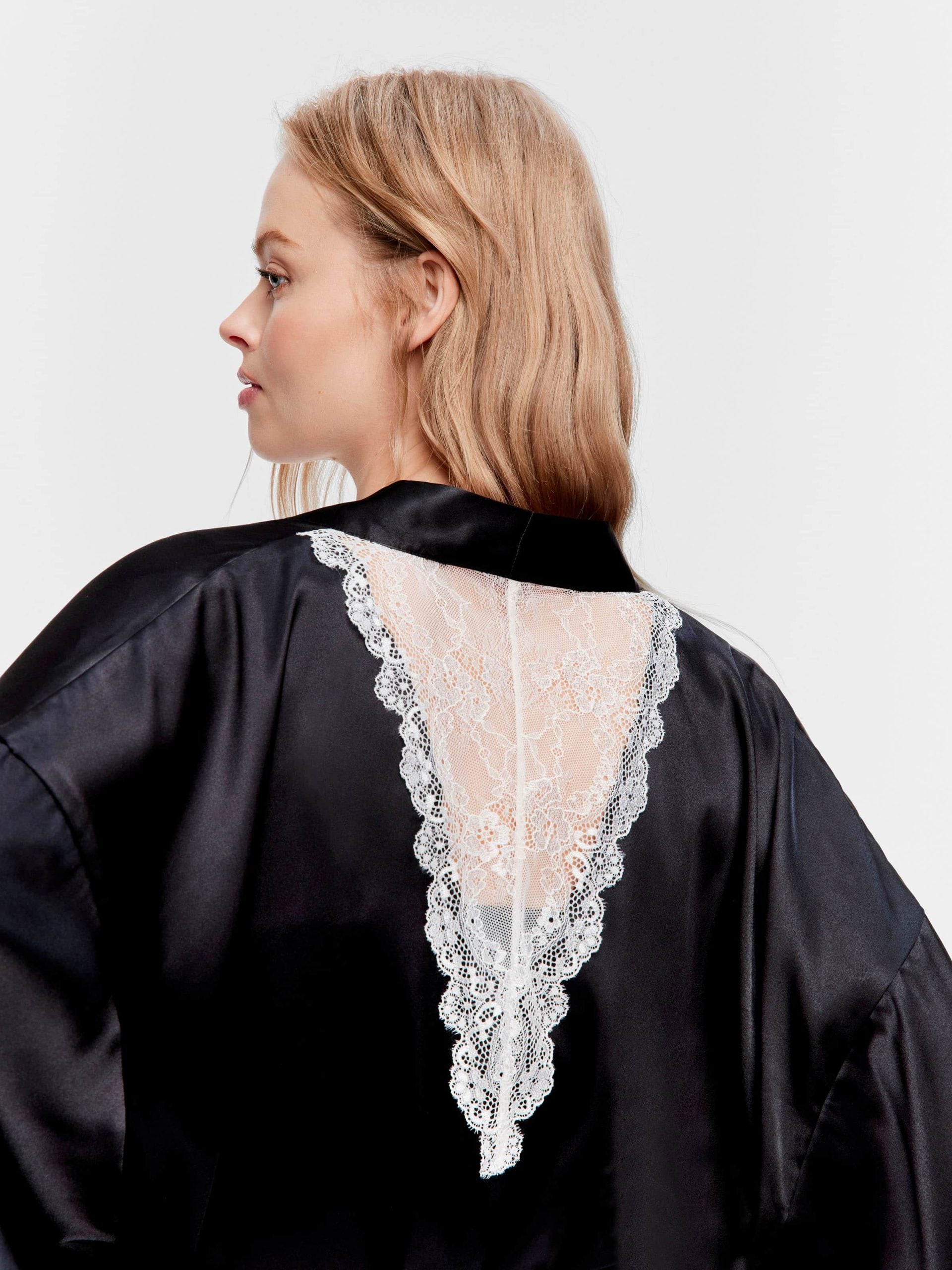 Boudoir Satin Gown black image 0