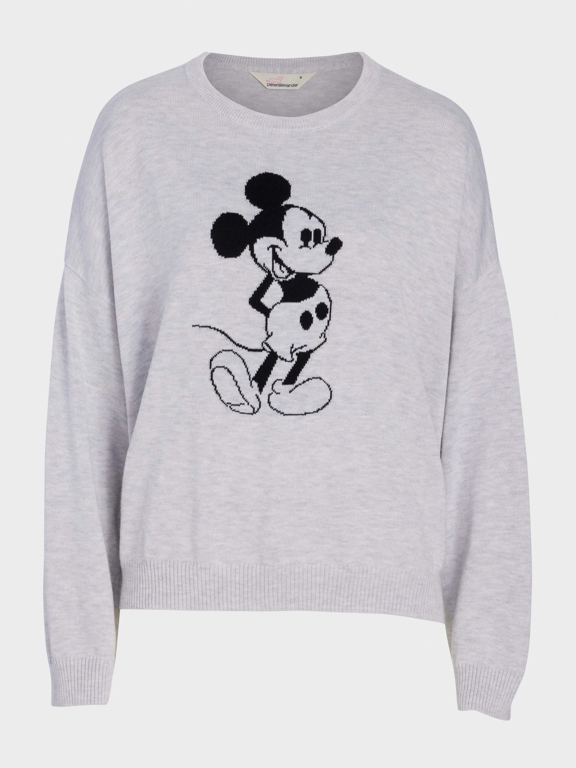 Mickey Mouse Knit Sweater Grey Marle image 3