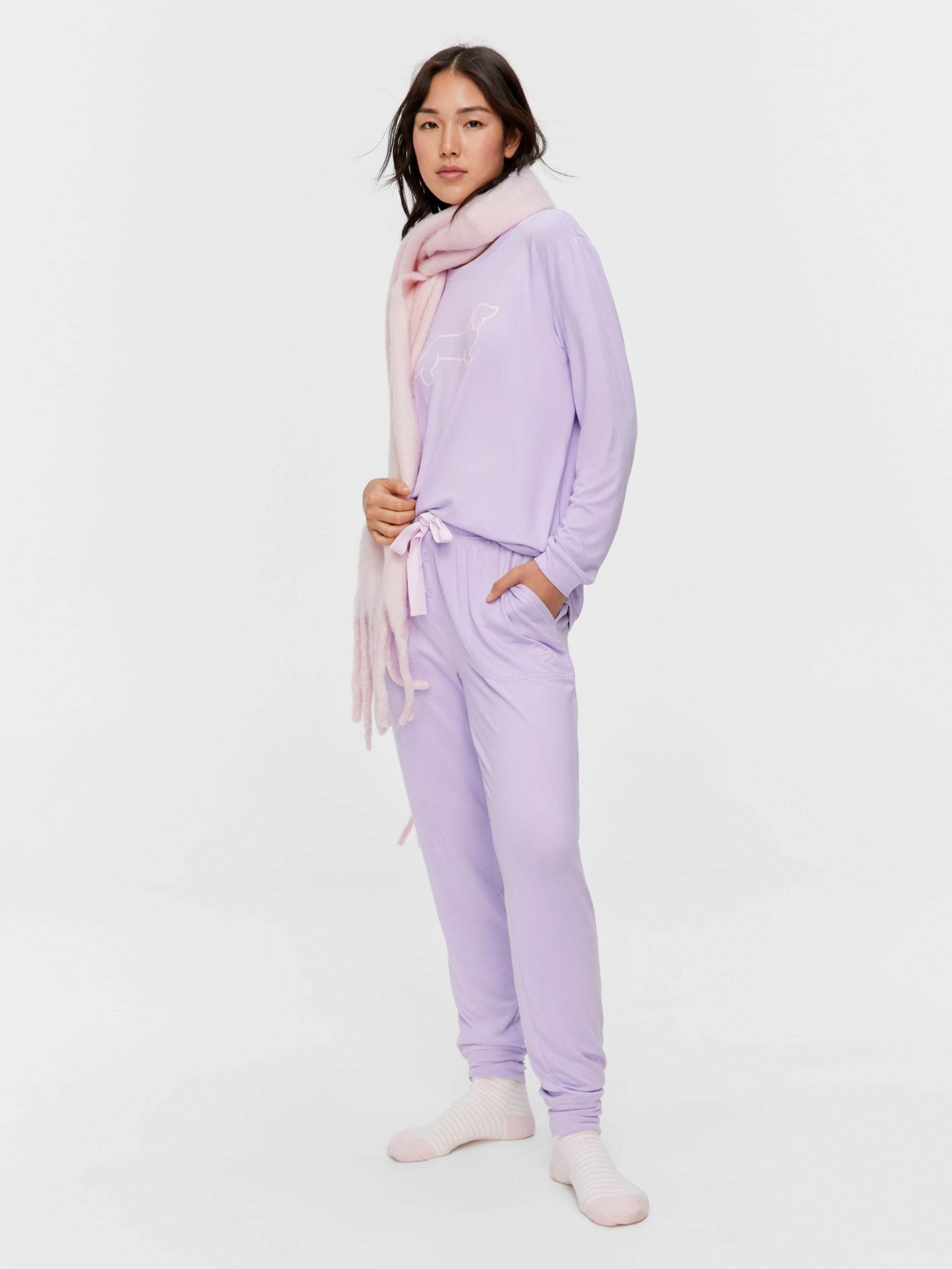 Lilac Plush Easy Pj Pant lilac image 2