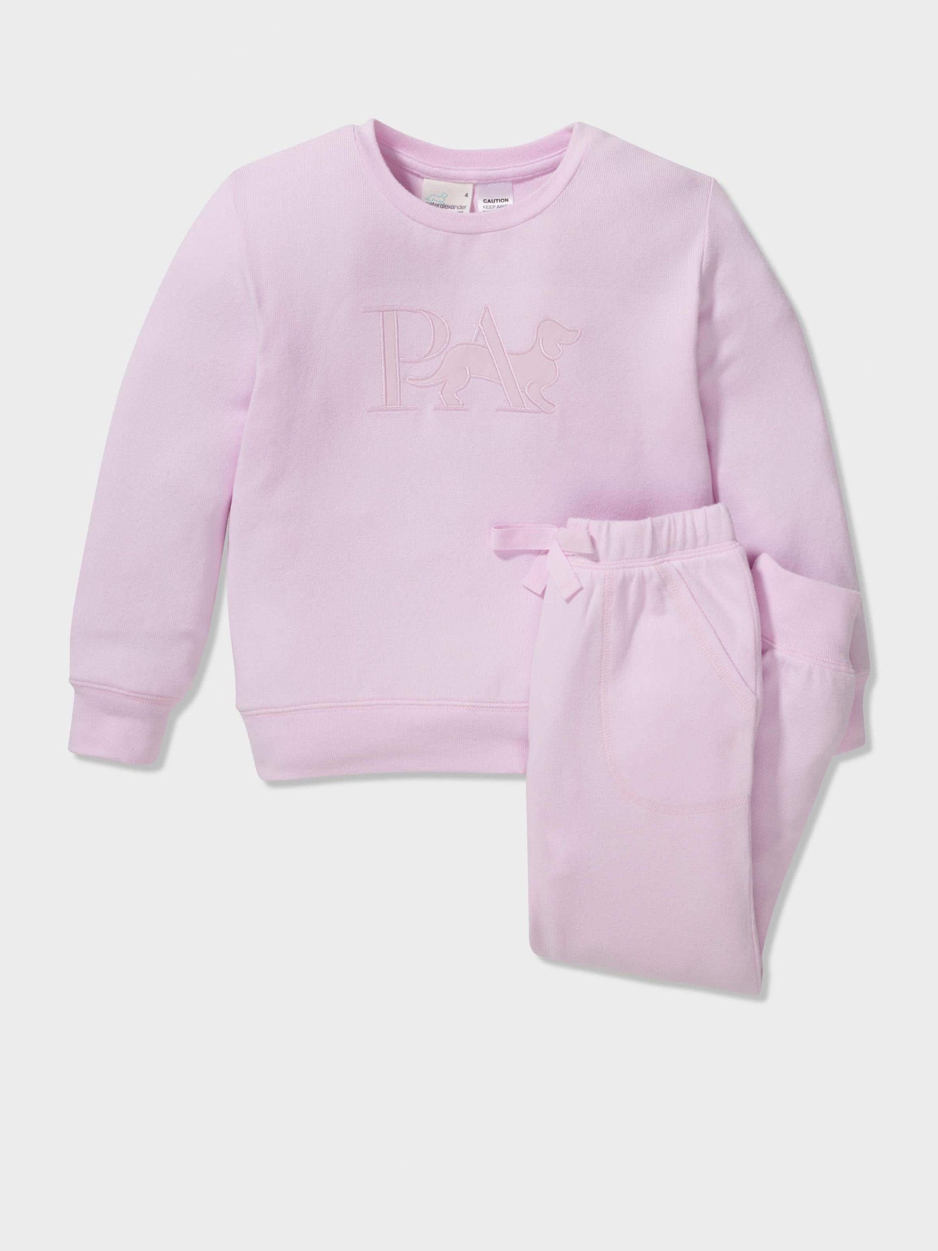 Jnr Girls Pink Plush Pj Set pink image 0