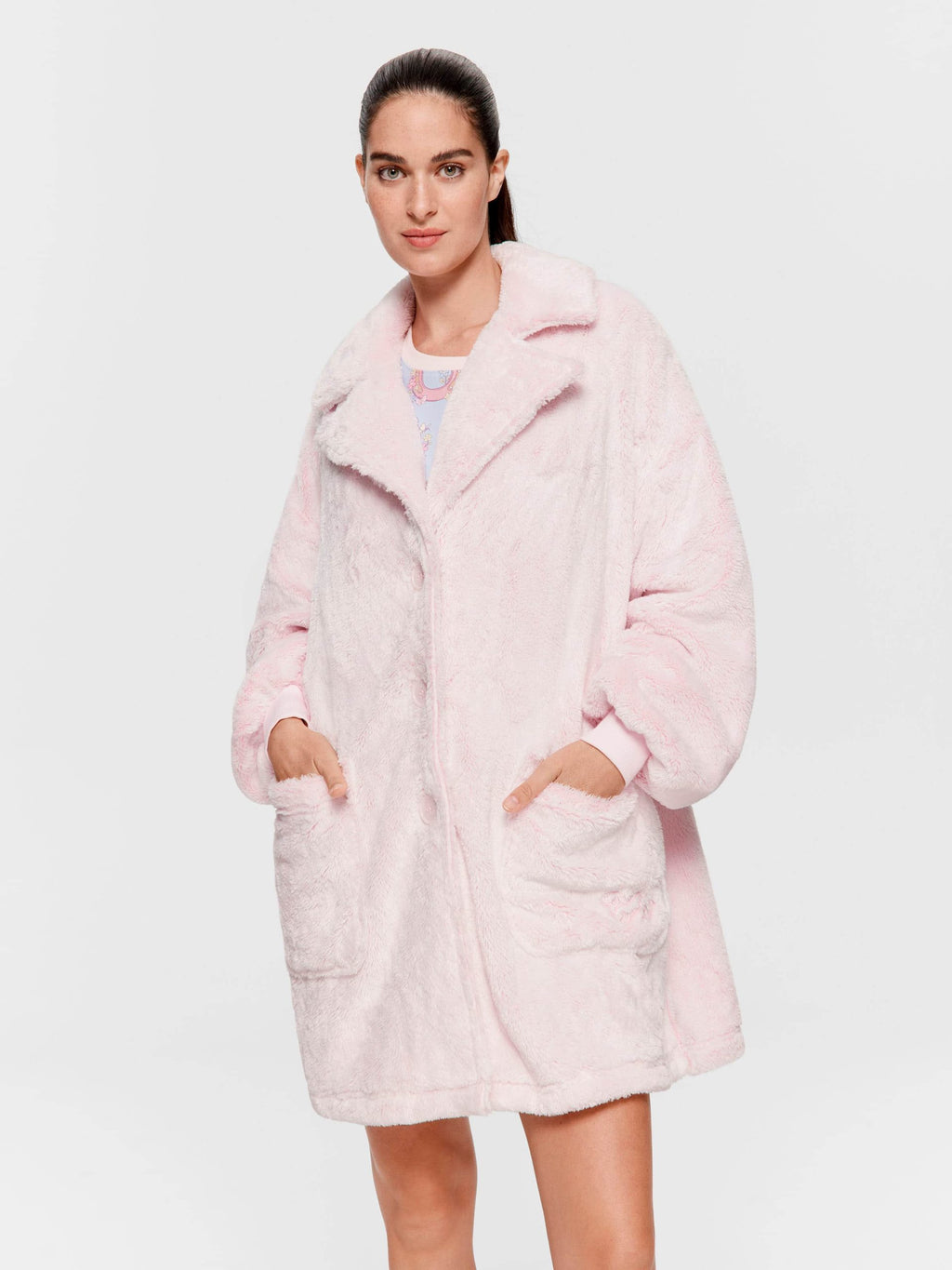 Oversized Fluffy Pink Gown Pink image 2