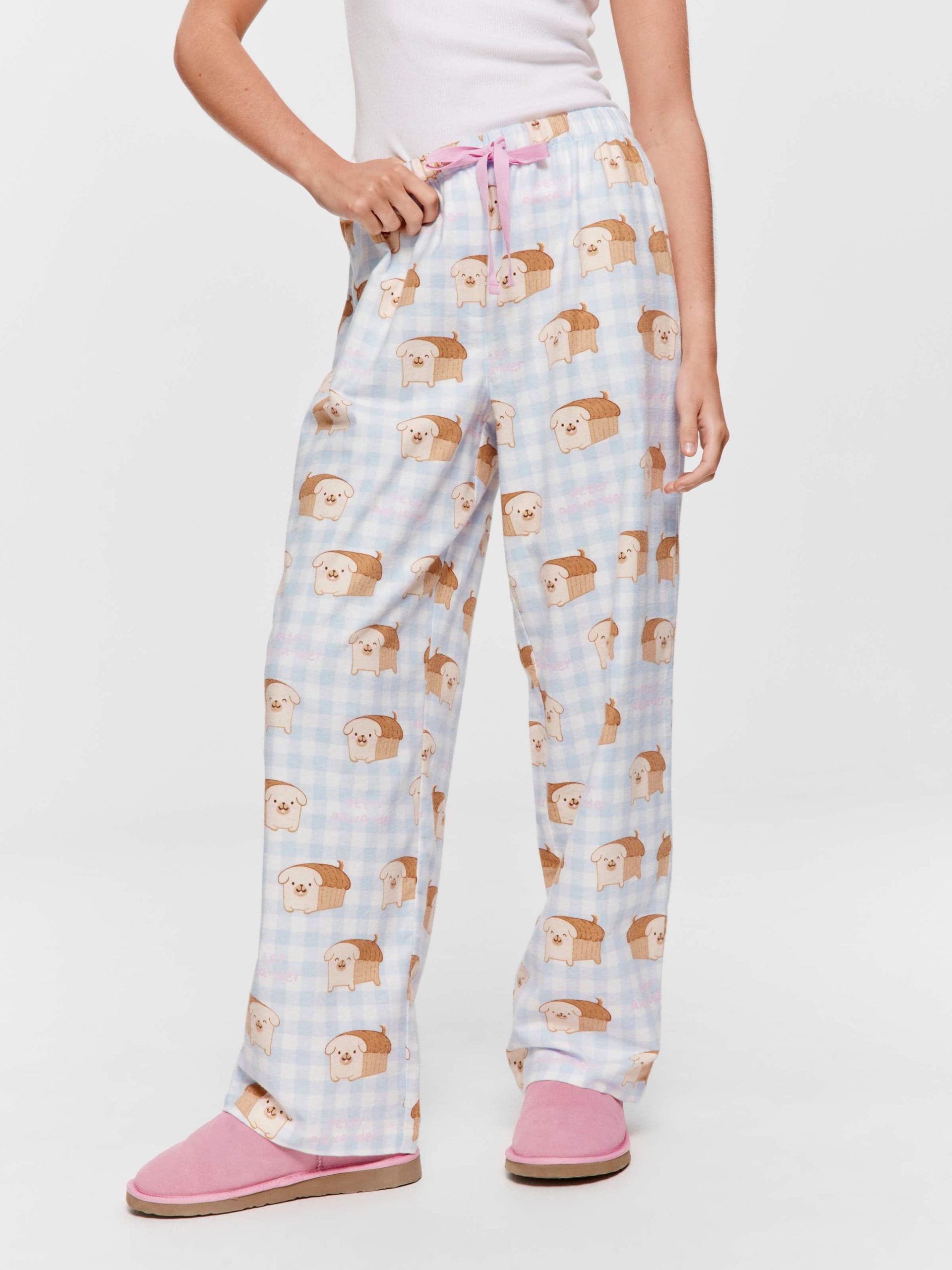 Pug Bread Classic Flannelette Pj Pant multi image 1