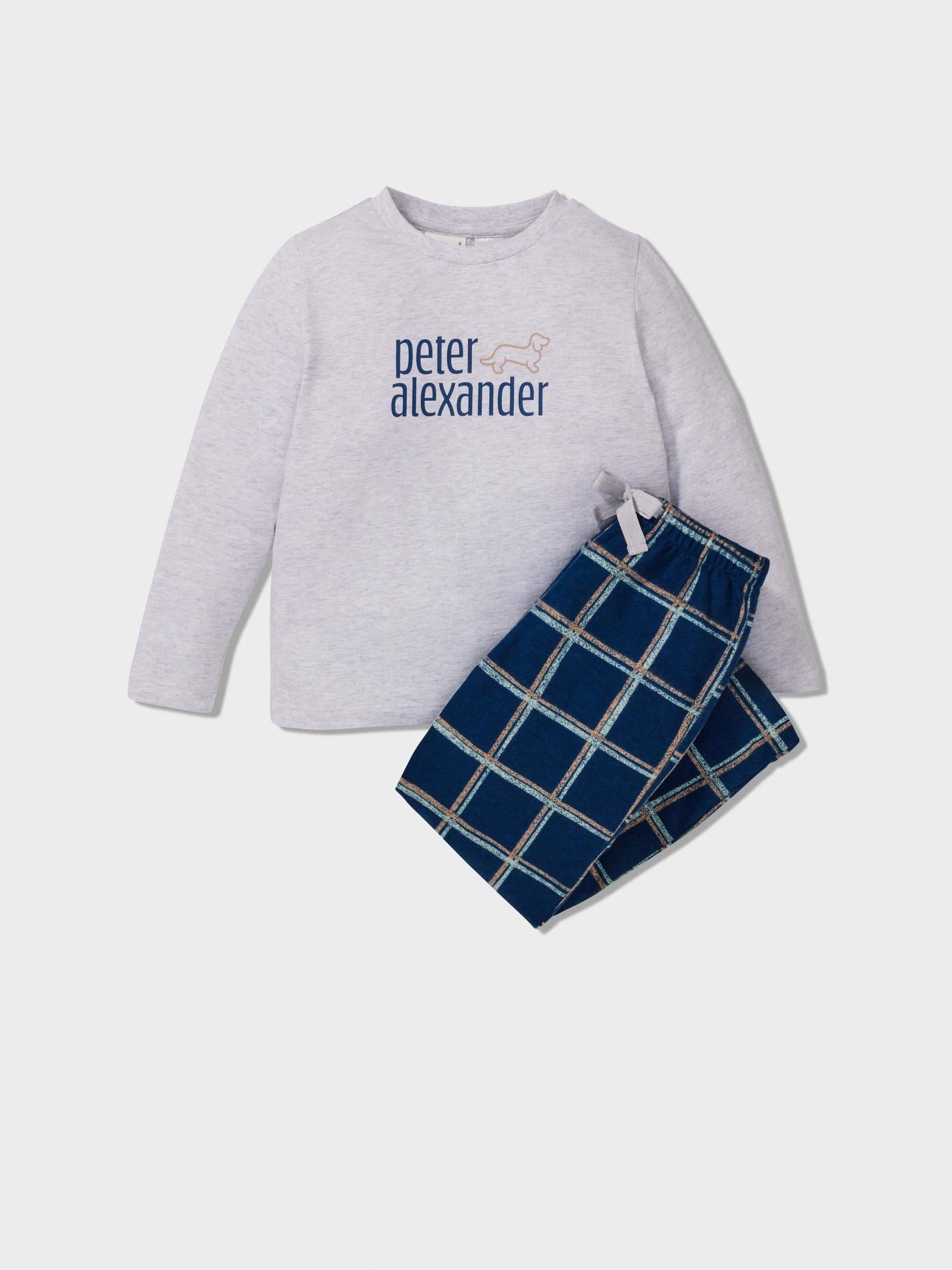 Jnr Boys Windowpane Check Pj Set multi image 0
